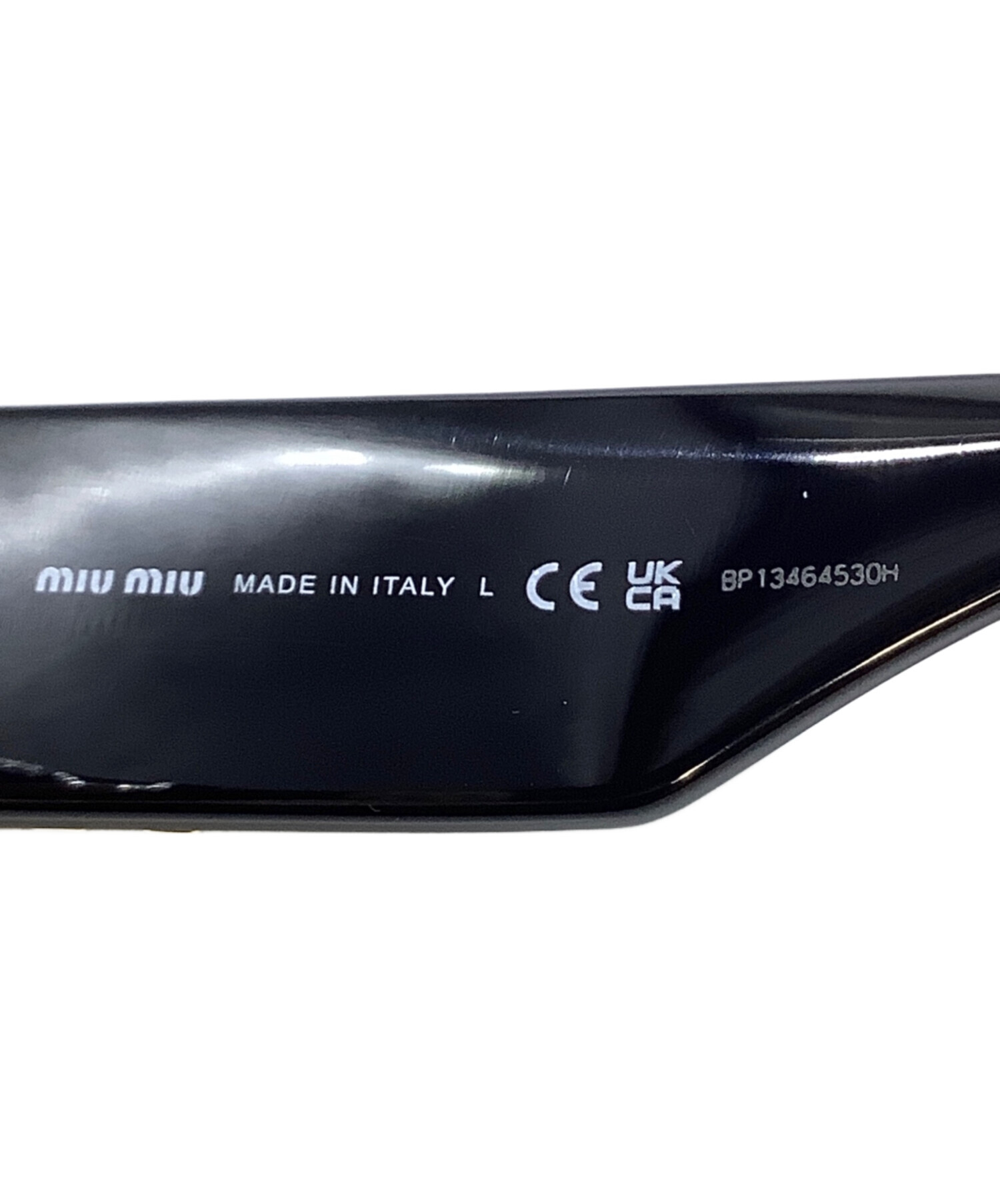 中古・古着通販】MIU MIU (ミュウミュウ) サングラス ブラック サイズ