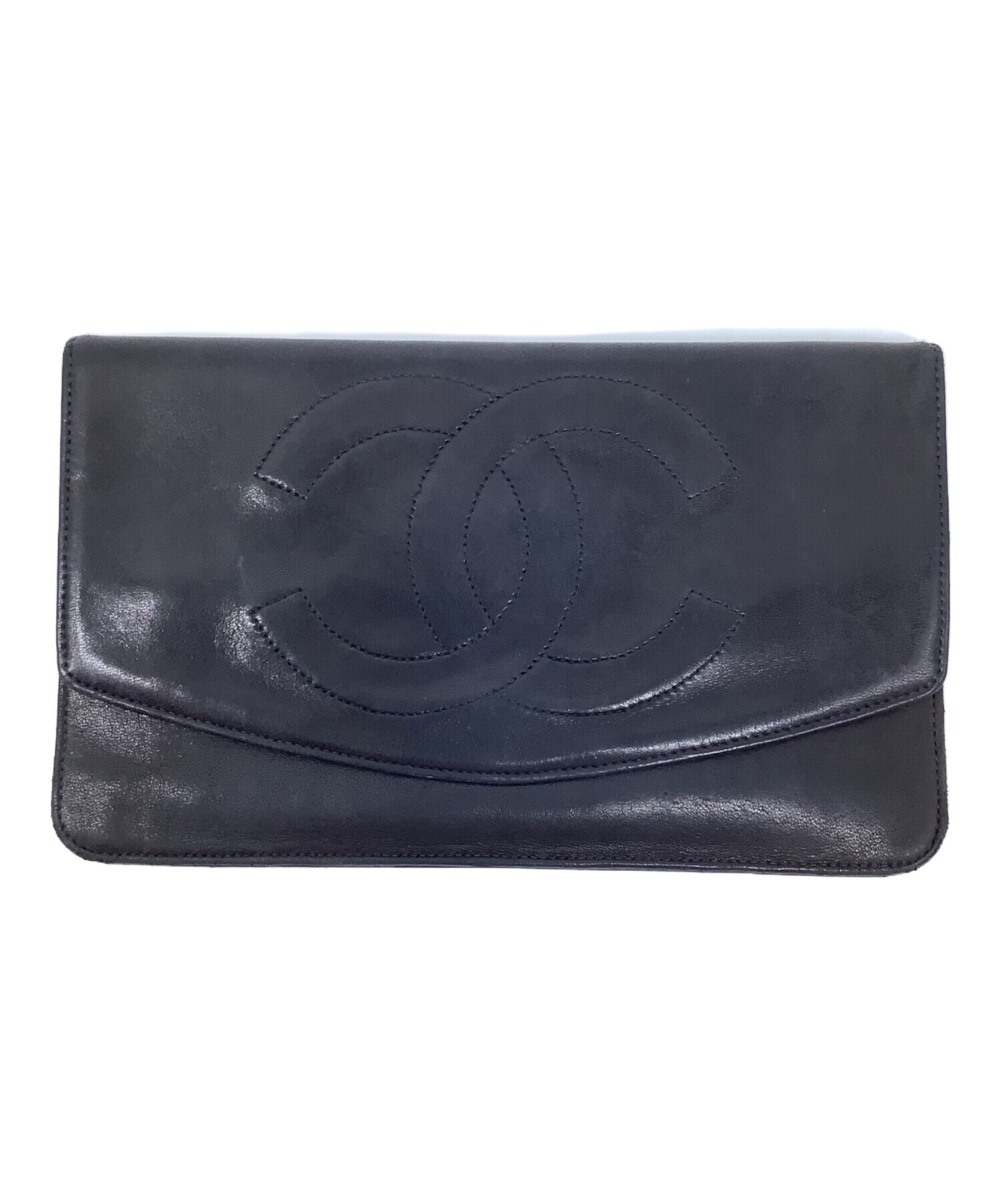中古・古着通販】CHANEL (シャネル) 長財布 ブラック｜ブランド・古着