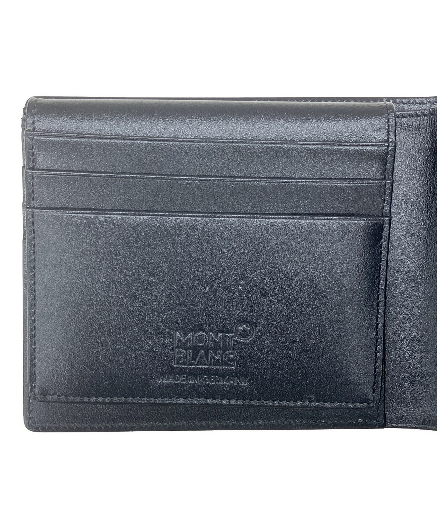 中古・古着通販】MONTBLANC (モンブラン) 2つ折り財布 ブラック