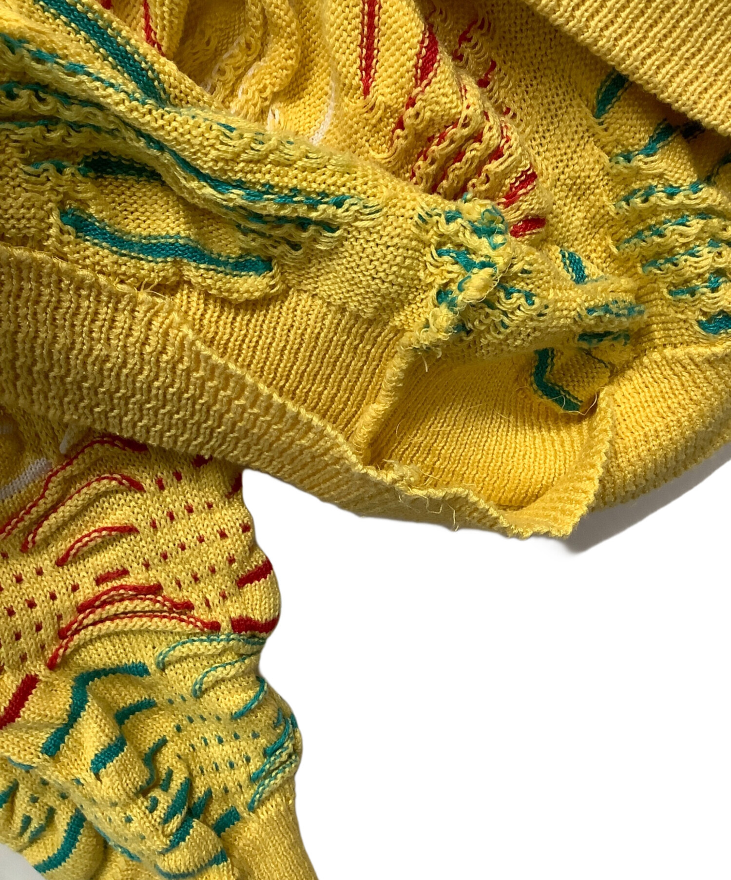 中古・古着通販】Coogi (クージー) 3Dニット イエロー サイズ:M
