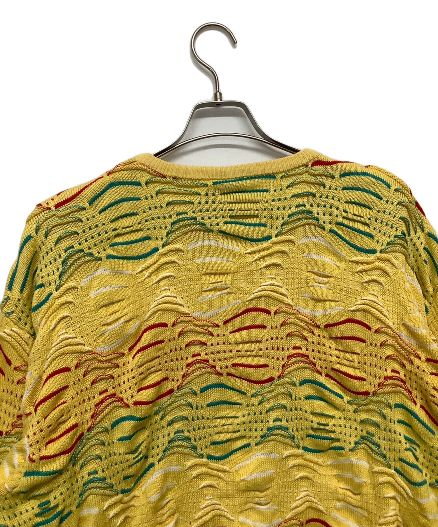 中古・古着通販】Coogi (クージー) 3Dニット イエロー サイズ:M