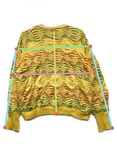 中古・古着通販】Coogi (クージー) 3Dニット イエロー サイズ:M