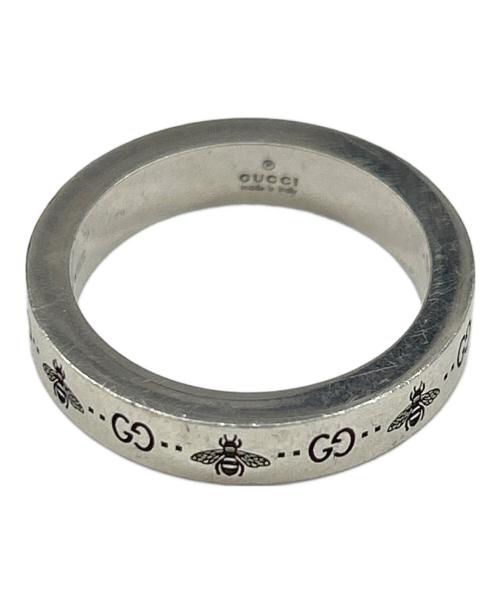 GUCCI× 新品未使用品　トレフォイル エングレービングリング　9 中古・古着通販】GUCCI (グッチ) GG＆ビー エングレービング スリム