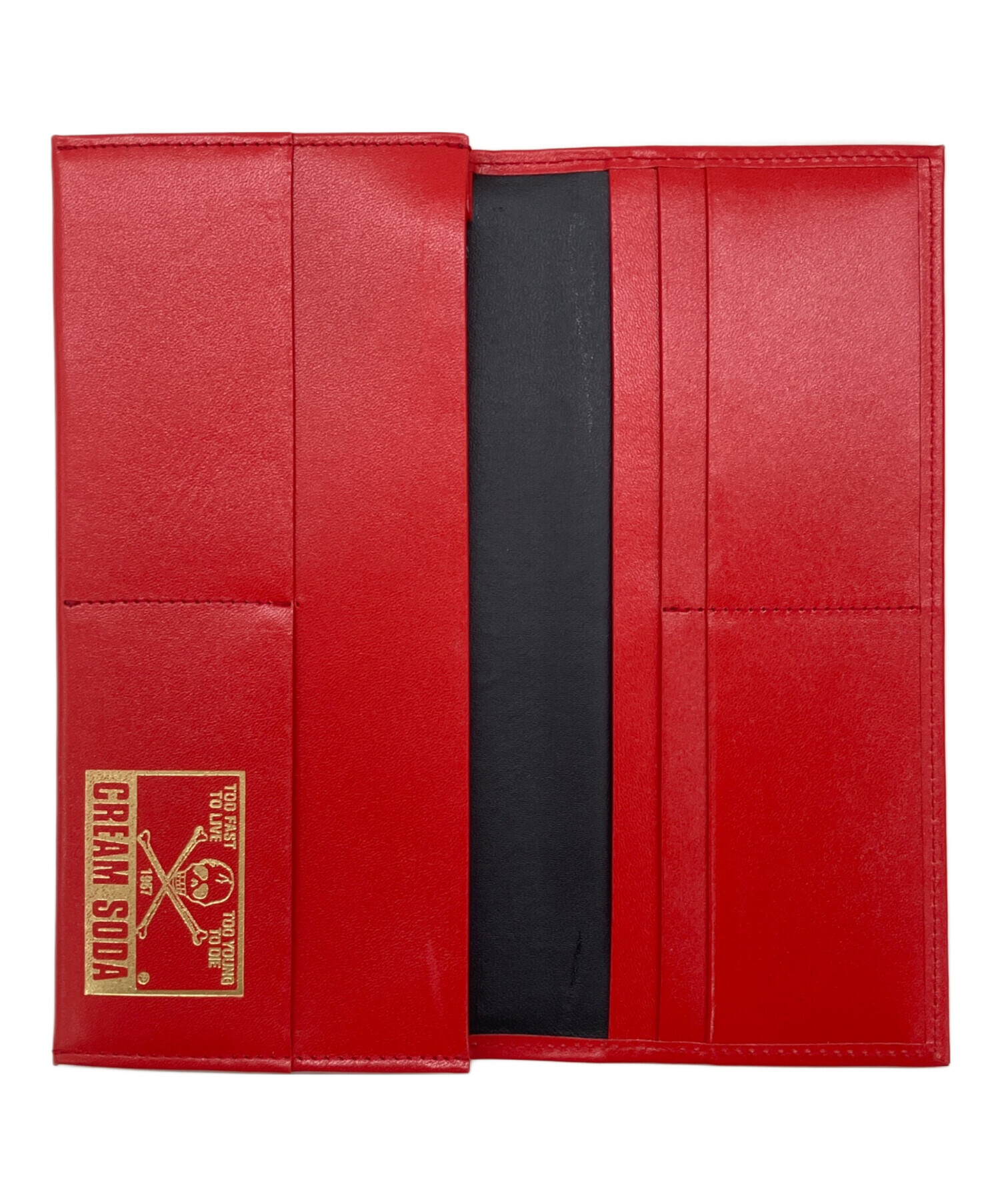 1981年 CREAM SODA 長財布 レッド 中古・古着通販】CREAM SODA (クリームソーダ) 長財布 レッド 未使用品