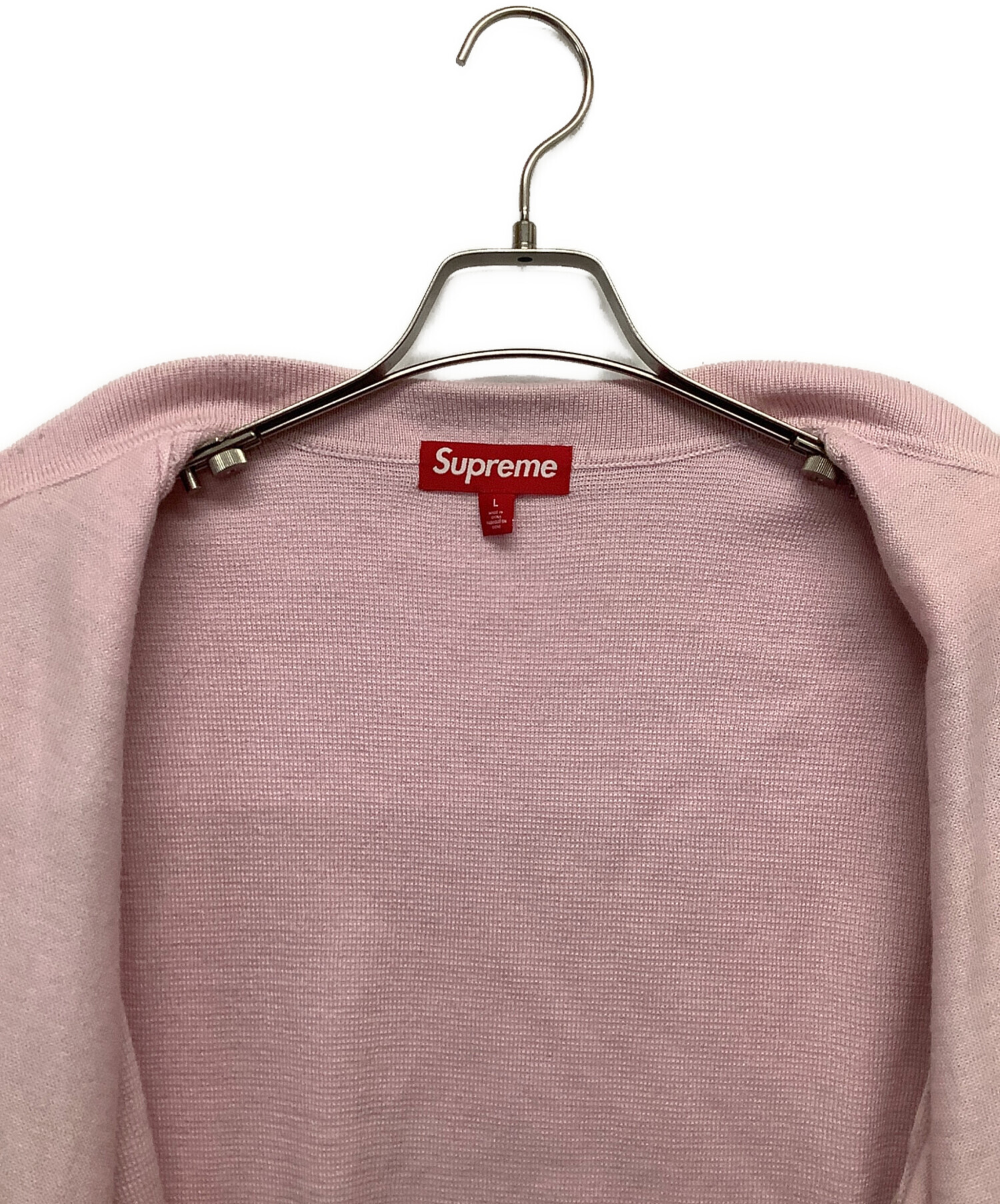 中古・古着通販】SUPREME (シュプリーム) 厚手ニット ピンク サイズ:L