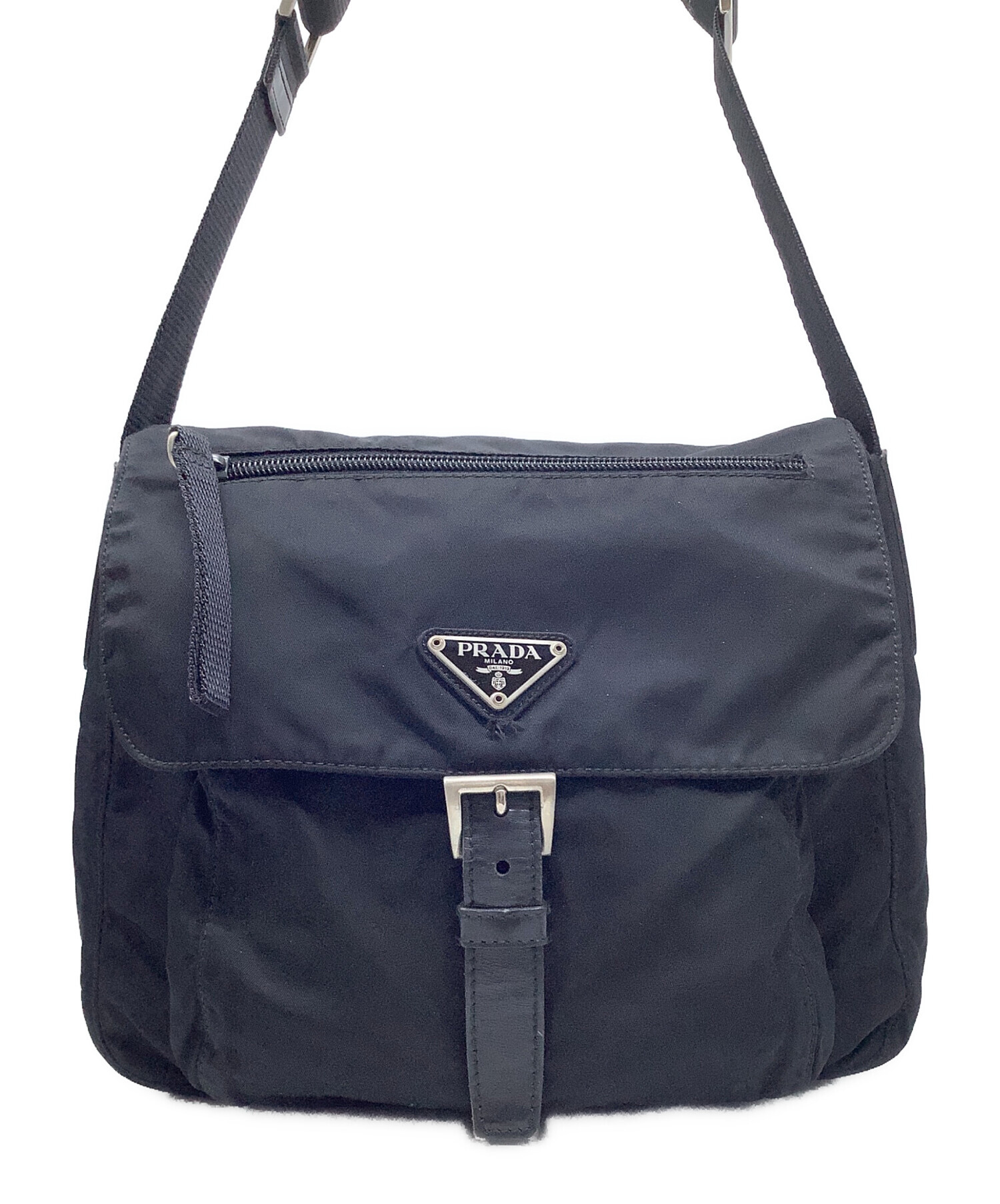 中古・古着通販】PRADA (プラダ) ショルダーバッグ ブラック｜ブランド