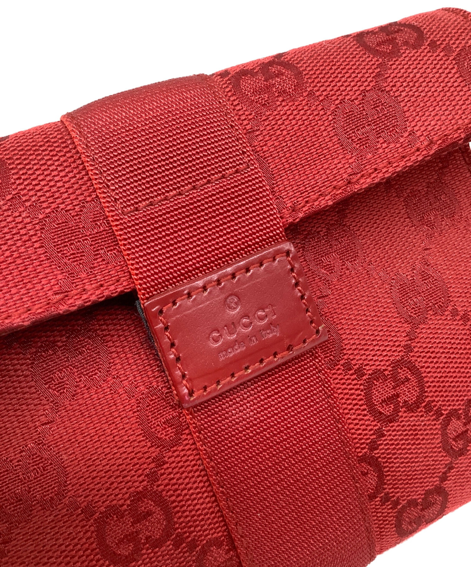中古・古着通販】GUCCI (グッチ) ポーチ GUCCI GG レッド｜ブランド