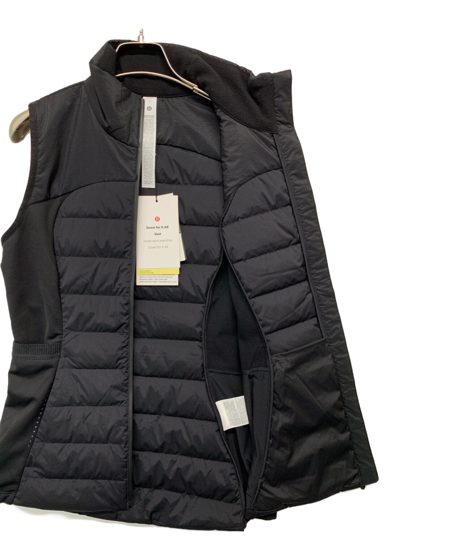 中古・古着通販】LULULEMON (ルルレモン) 中綿ベスト ブラック サイズ
