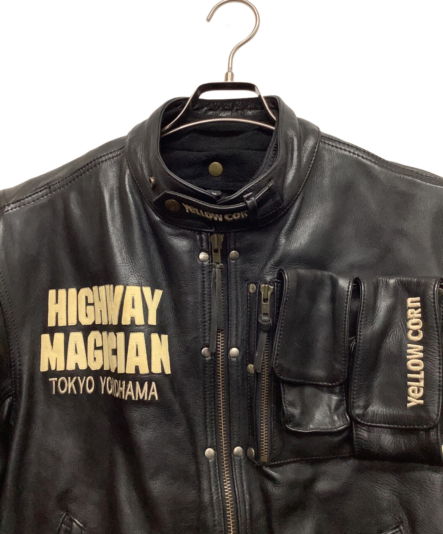 中古・古着通販】YELLOW CORN (イエローコーン) ライダースジャケット