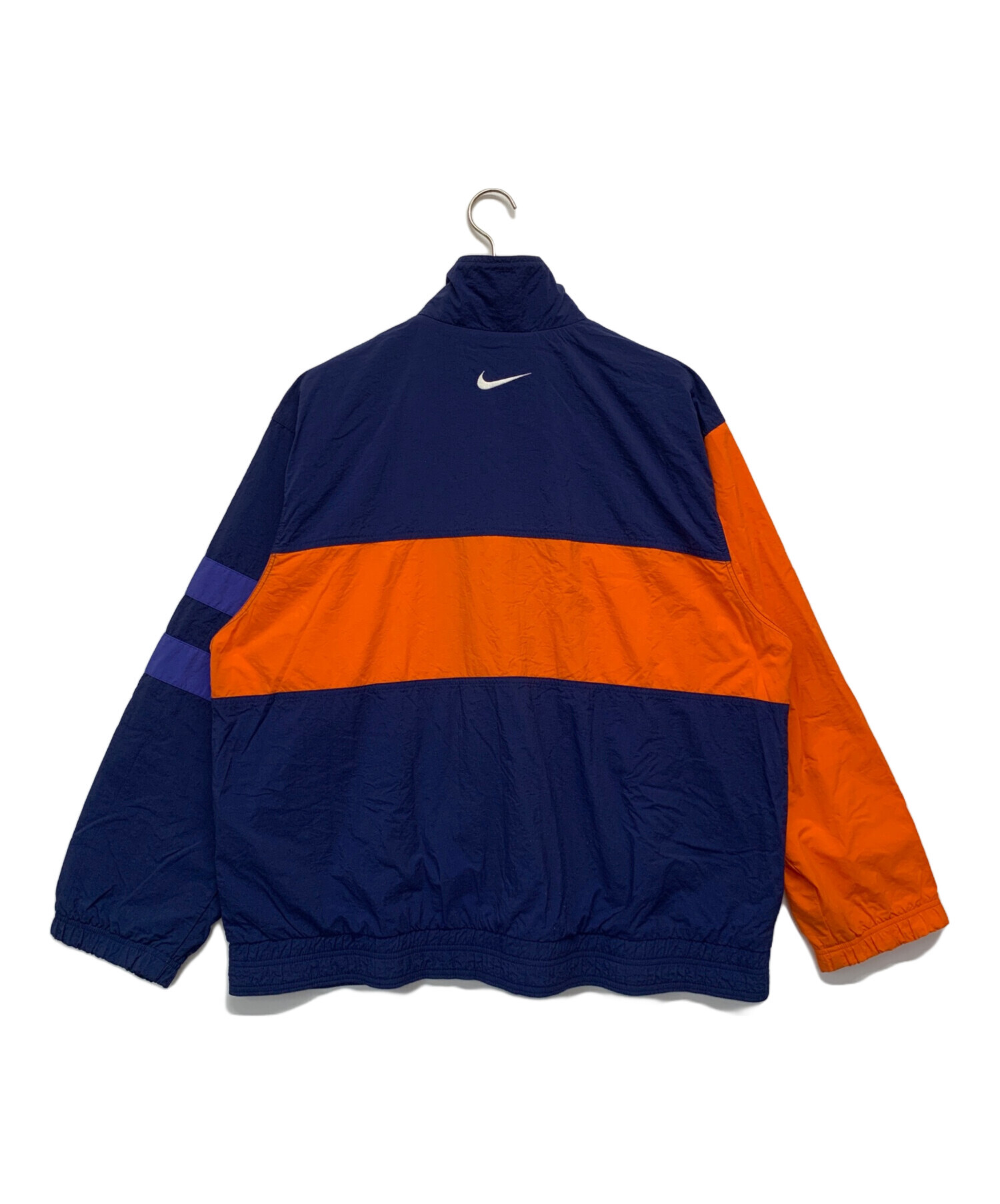 F.C.R.B. X NIKE ナイロンジャケット Lサイズ ネイビー 中古・古着通販】NIKE (ナイキ) ナイロンジャケット ネイビー×オレンジ