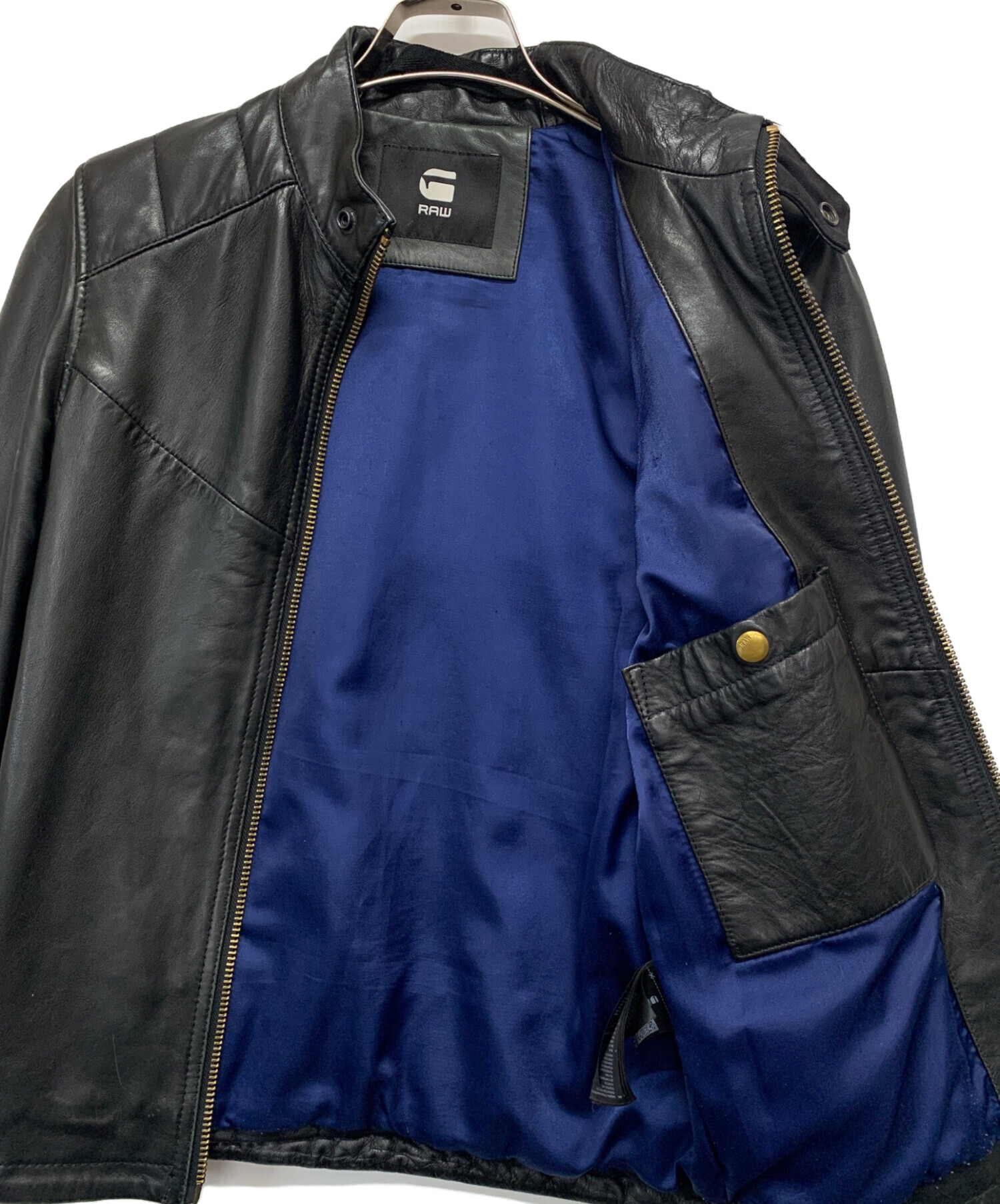 中古・古着通販】G-STAR RAW (ジースターロゥ) シングルライダース