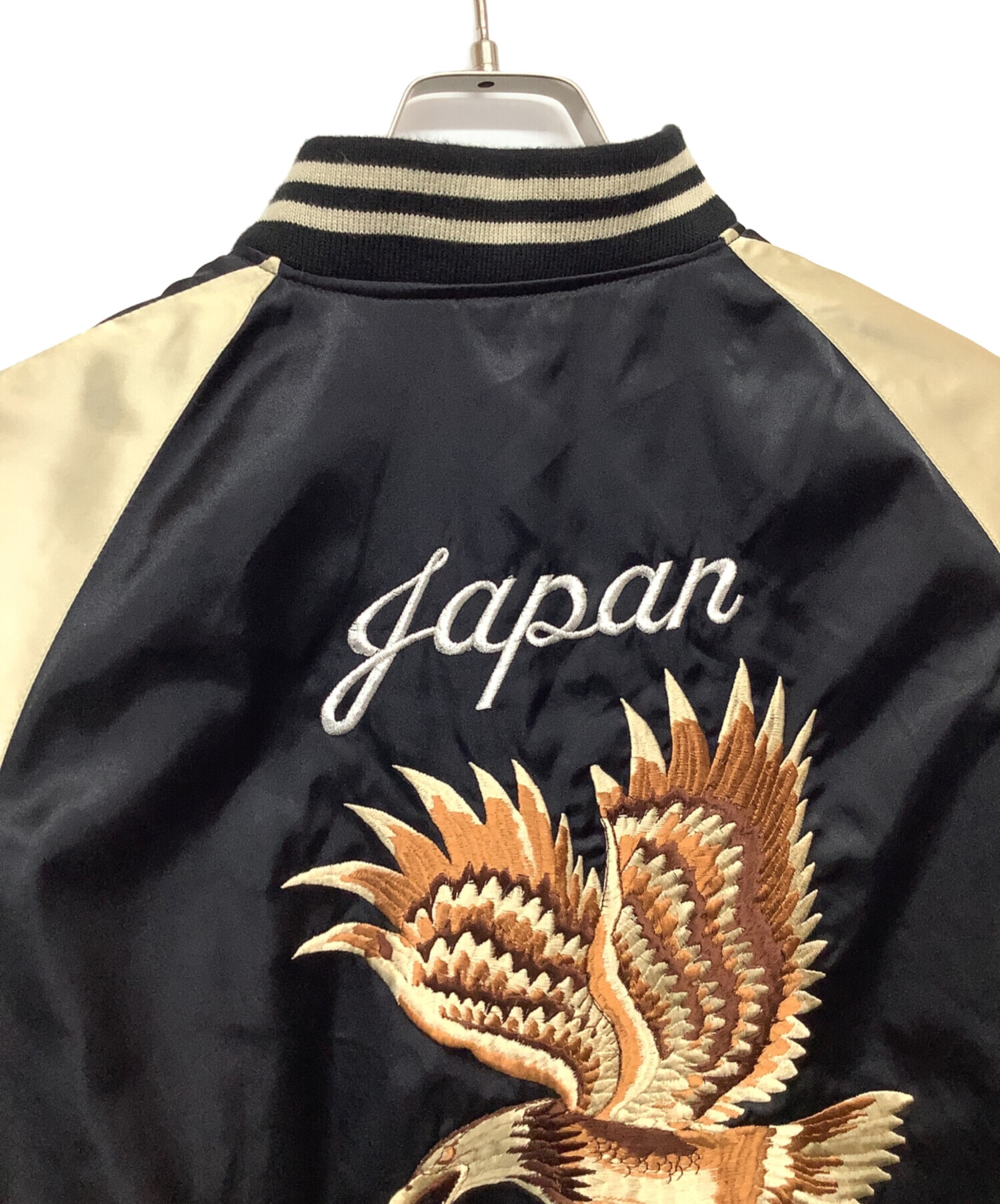 中古・古着通販】hoshihime (ホシヒメ) スカジャン ブラック×ホワイト