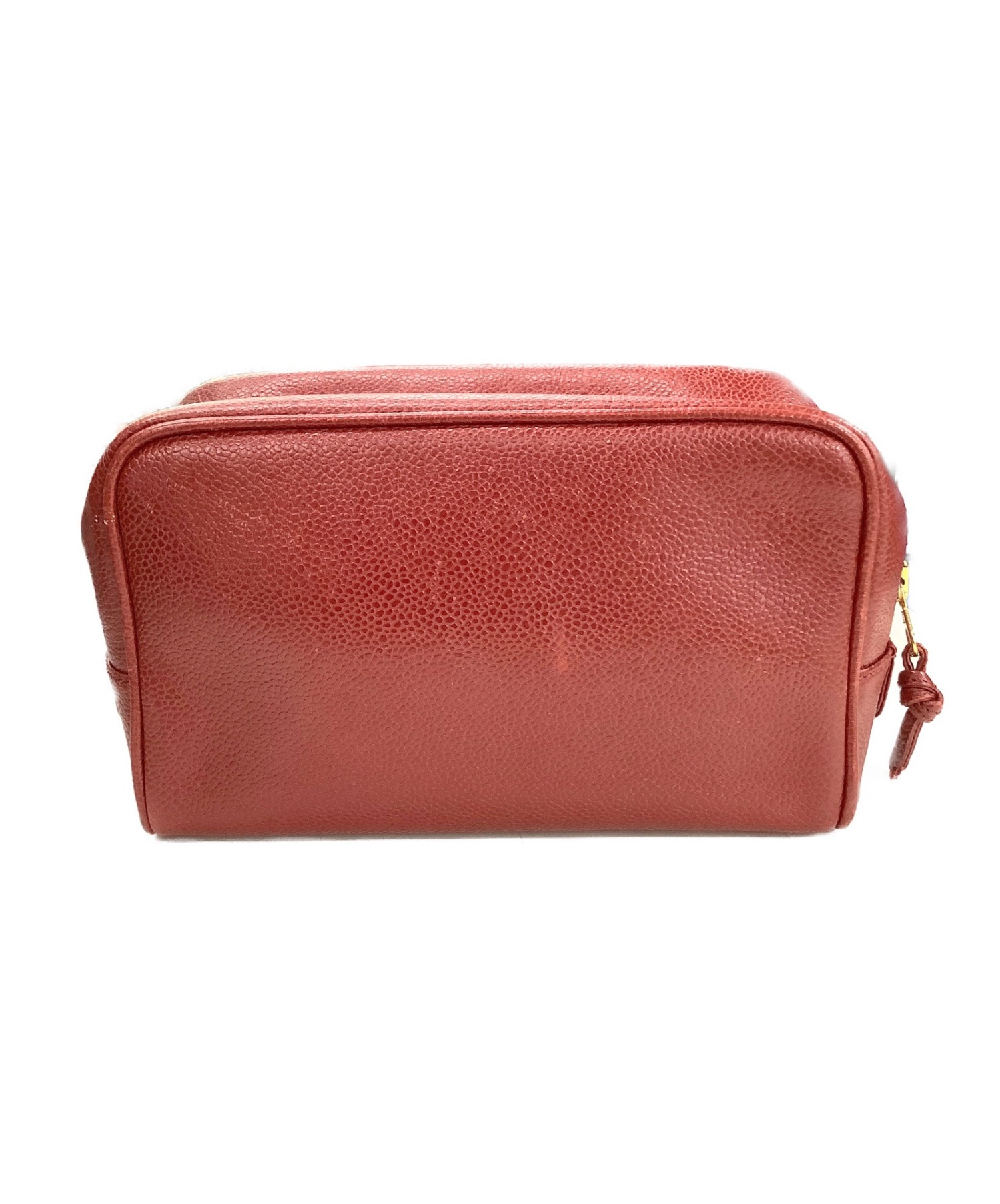 中古・古着通販】CHANEL (シャネル) ココマーク コスメポーチ レッド