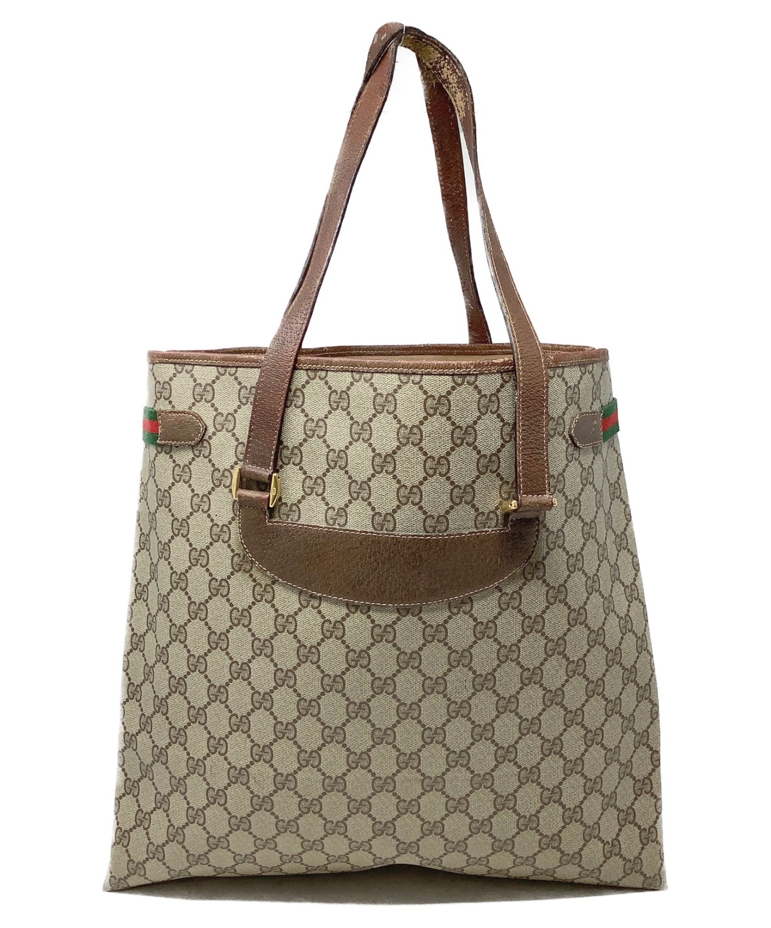 GUCCI / トートバッグ/PVC/マルチカラー/総柄/39.02.091 中古・古着通販】GUCCI (グッチ) トートバッグ シェリーライン 39.02