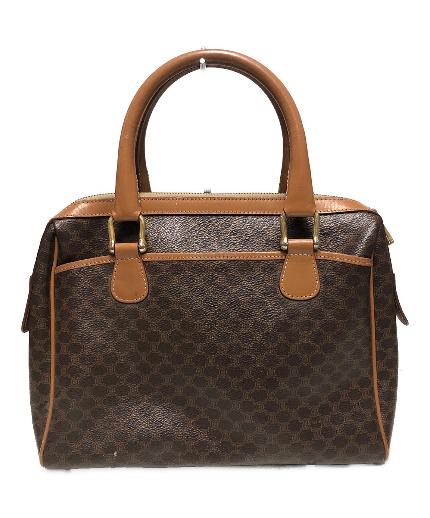 中古・古着通販】CELINE (セリーヌ) マカダム柄ハンドバッグ ベージュ 