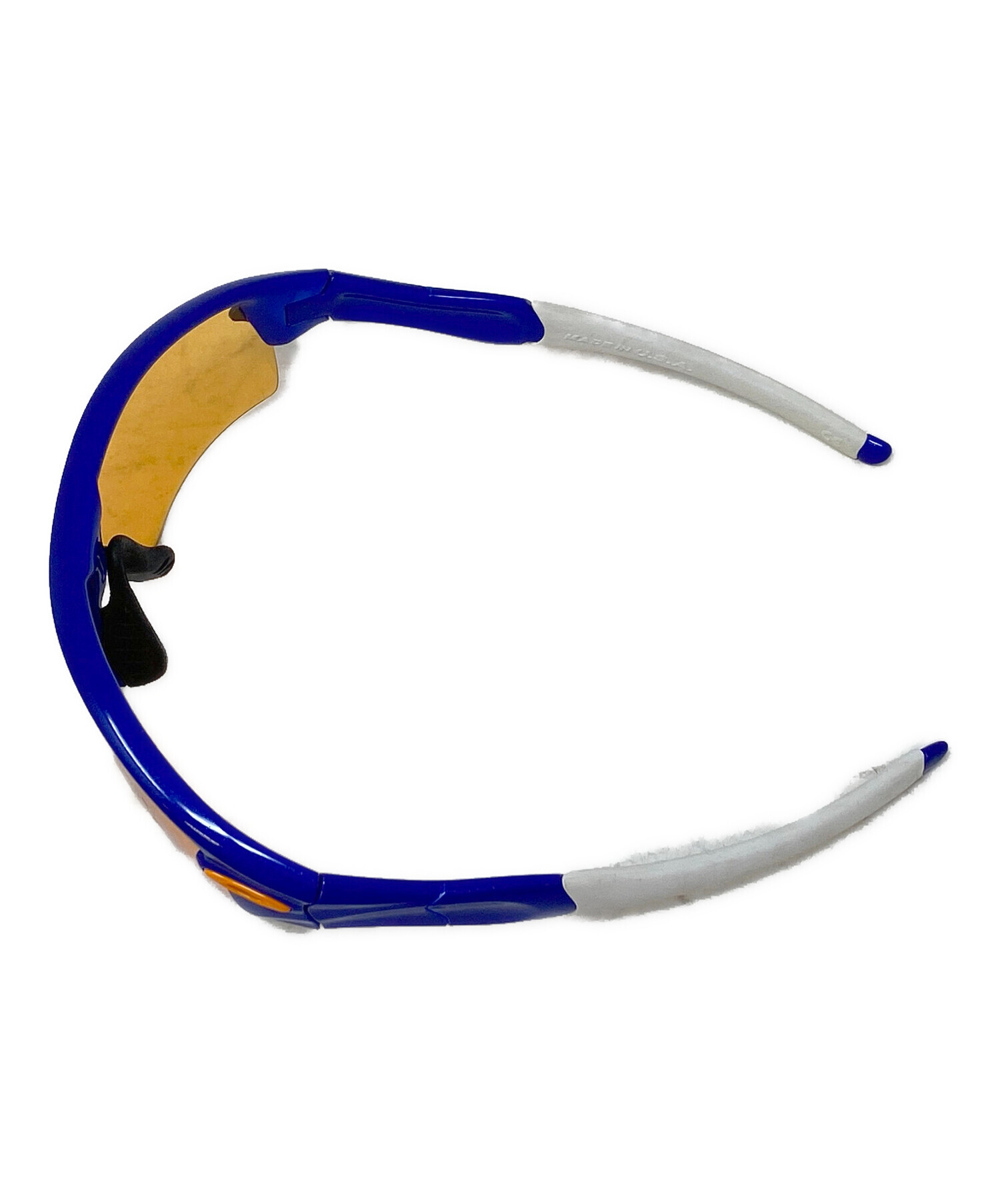 Oakley スポーツ用サングラス ホワイト/ブルー