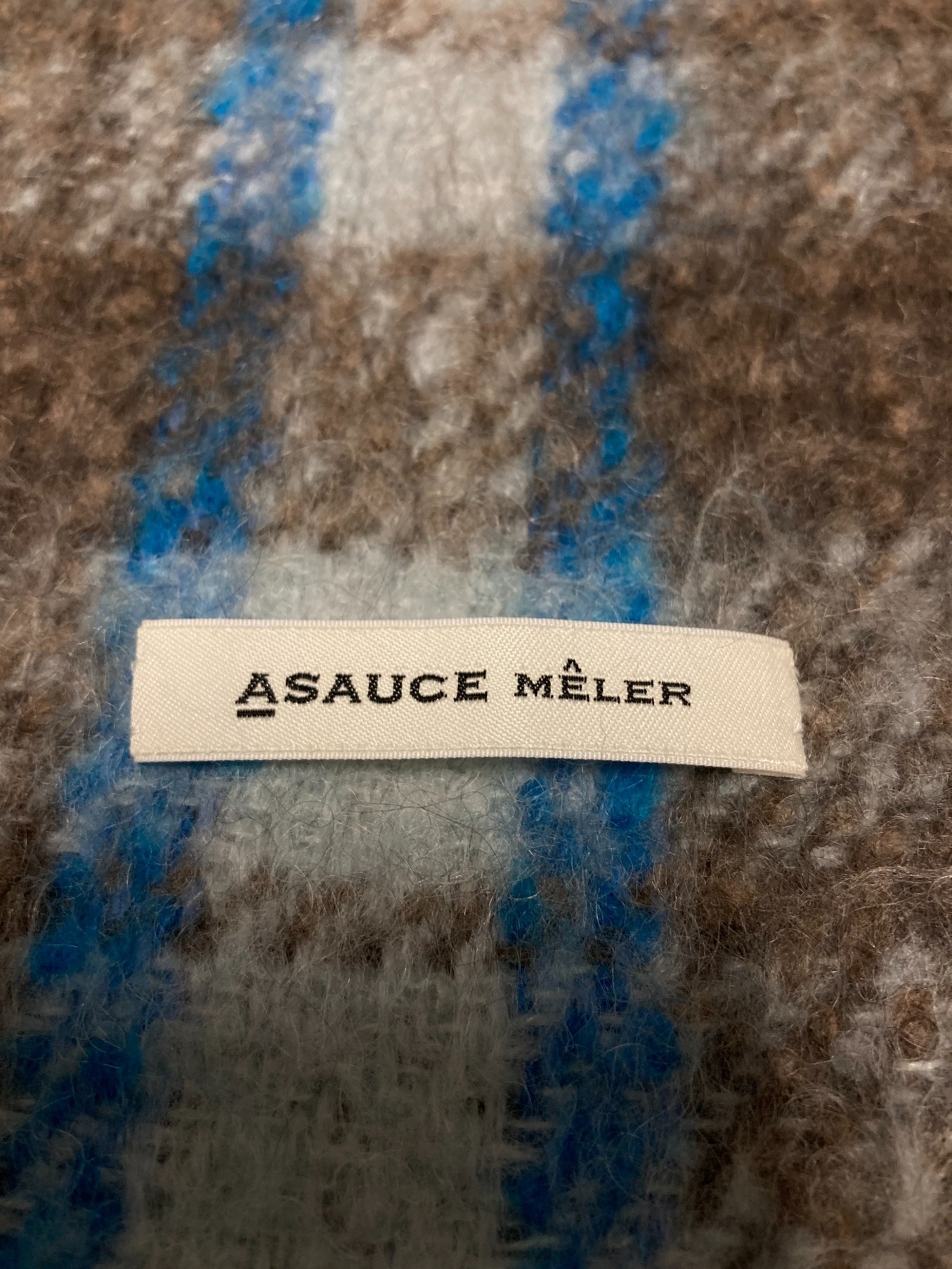 中古・古着通販】ASAUCE MELER (アソースメレ) チェックマフラー