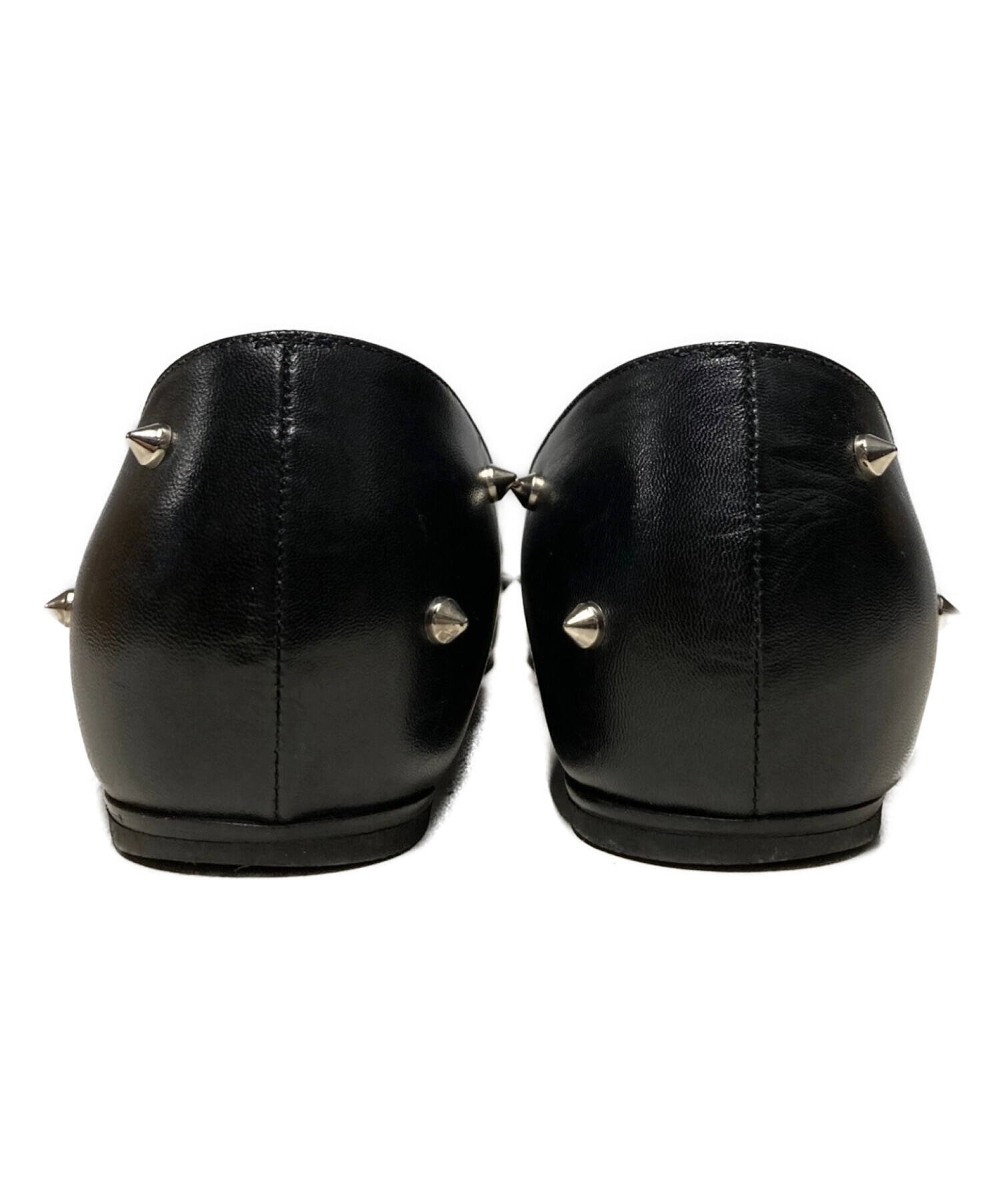 Christian Louboutin スタッズ フラット パンプス シューズ 中古・古着通販】Christian Louboutin (クリスチャン・ルブタン