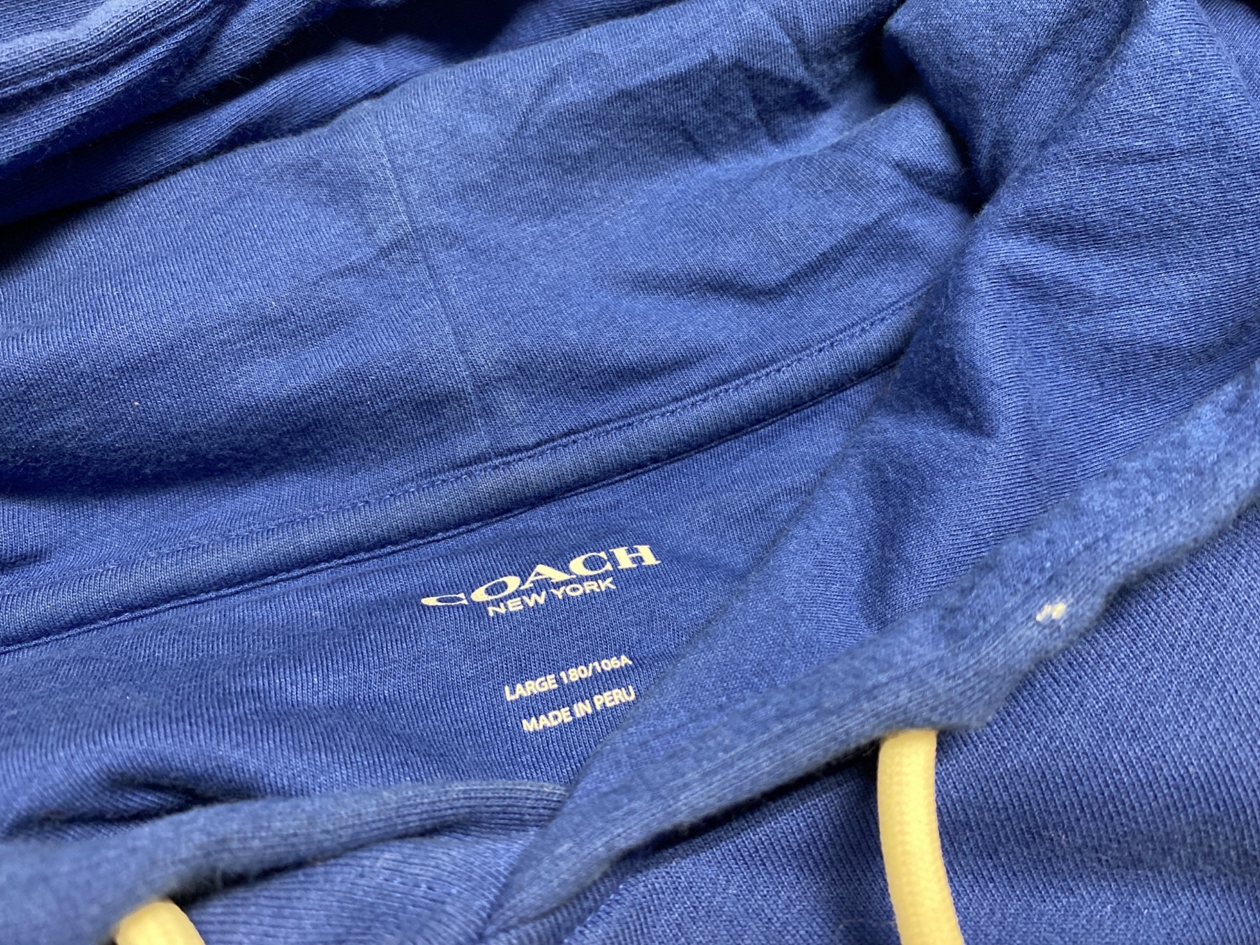 中古・古着通販】COACH (コーチ) プルオーバーパーカー ブルー サイズ