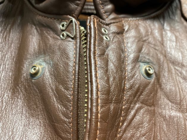 中古・古着通販】J.A.DUBOW (デュボウ) A-2レザージャケット ブラウン