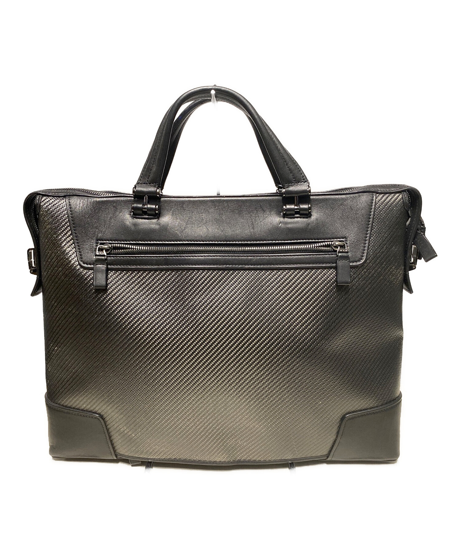 TUMI インディアナポリス 2WAY ビジネスバッグ ブリーフケース カーボン 中古・古着通販】TUMI (トゥミ) インディアナポリス カーボンスリム