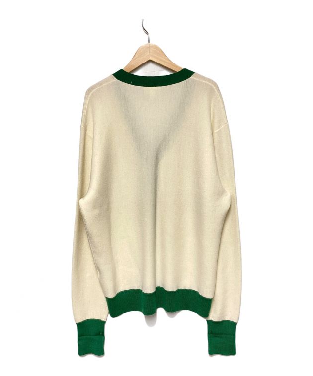 BEAMS×LACOSTE 別注 グリーン ニットカーディガン BEAMS別注LACOSTE グリーン ニットカーディガン - メルカリ