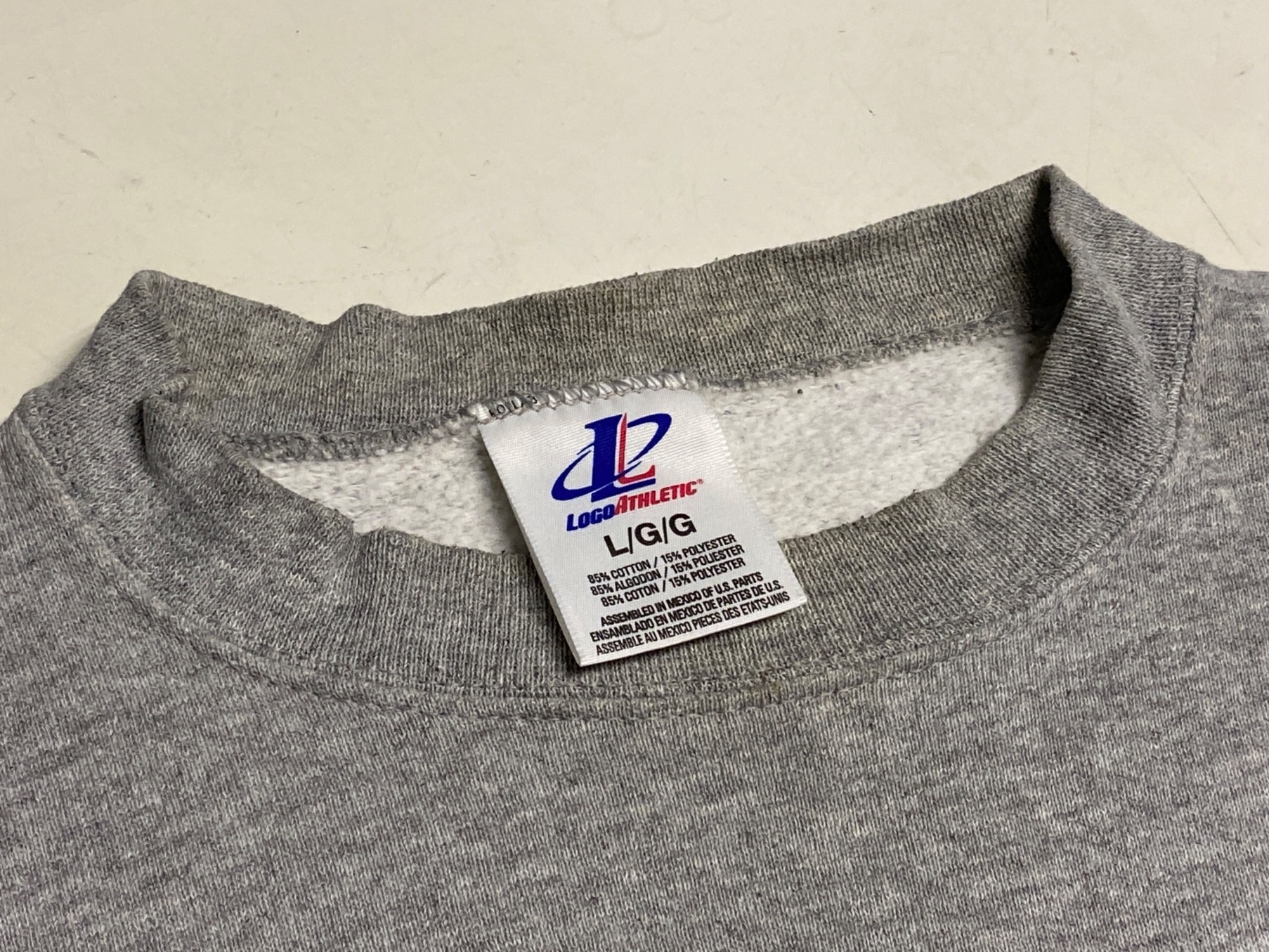 □□90s LOGOATHLETIC スウェット SIZE L New York Yankees 古着 グレー 中古・古着通販】LOGOATHLETIC (ロゴアスレチック) 90's ニューヨーク