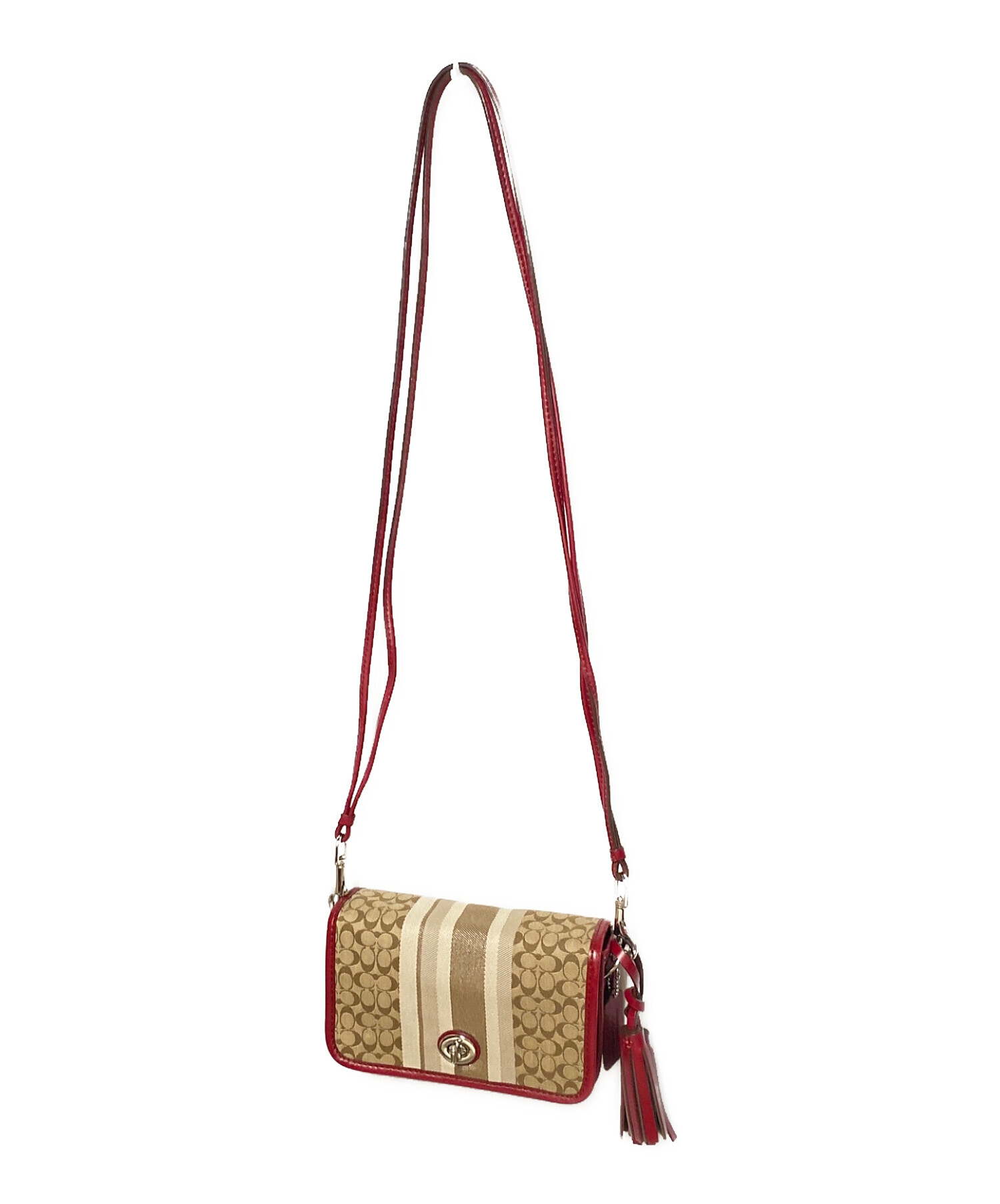 中古・古着通販】COACH (コーチ) シグネチャーショルダーバッグ 