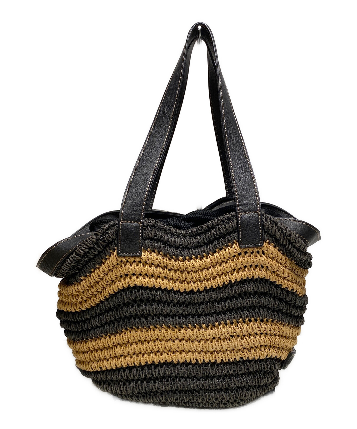 BURBERRY BLUE LABEL かごバッグ ショルダーバッグ 8300□BURBERRY