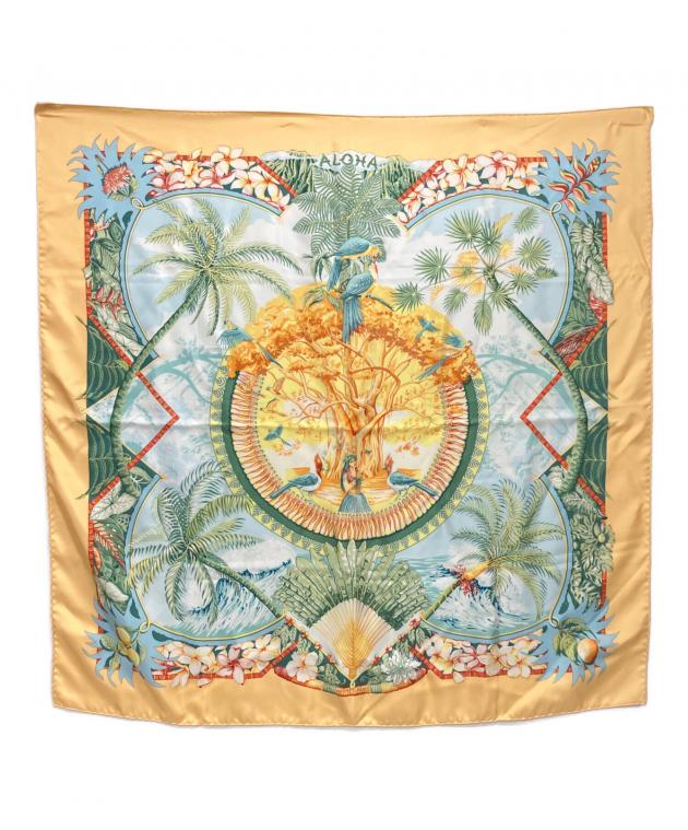 中古・古着通販】HERMES (エルメス) カレ90 ALOHA シルクスカーフ