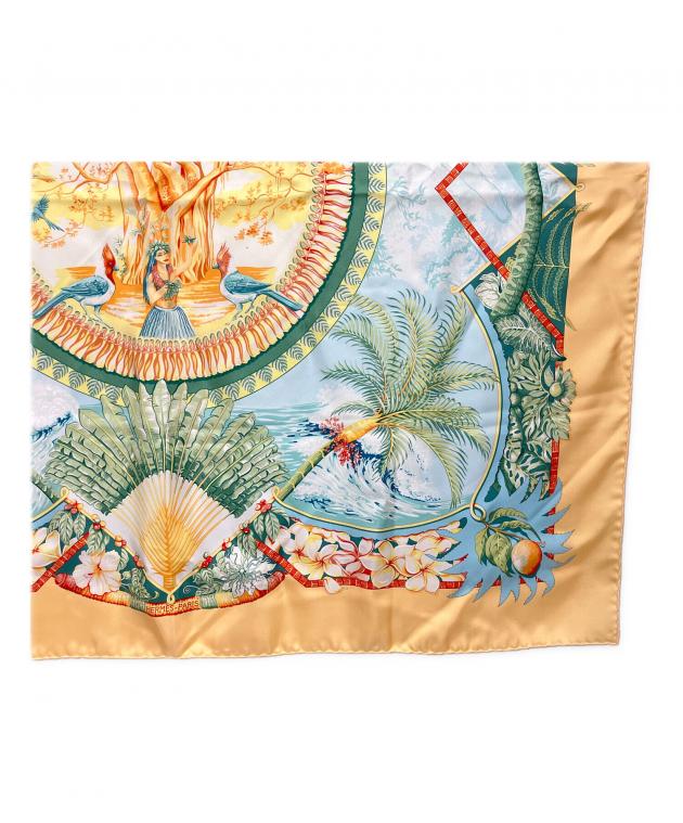 中古・古着通販】HERMES (エルメス) カレ90 ALOHA シルクスカーフ