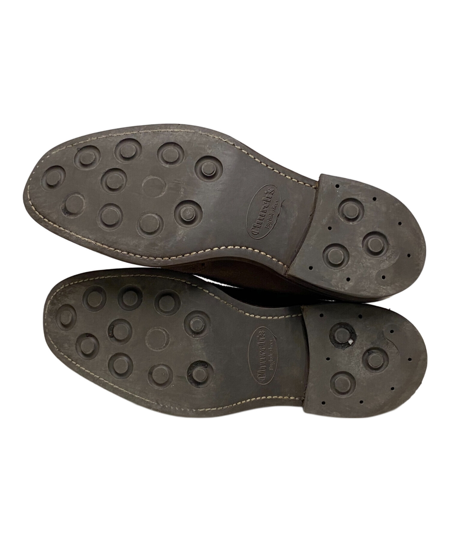 church'sダークブラウン スエード ウィングチップシューズ 6.5 Church's チャーチ ブラウン スエード ウィングチップ シューズ