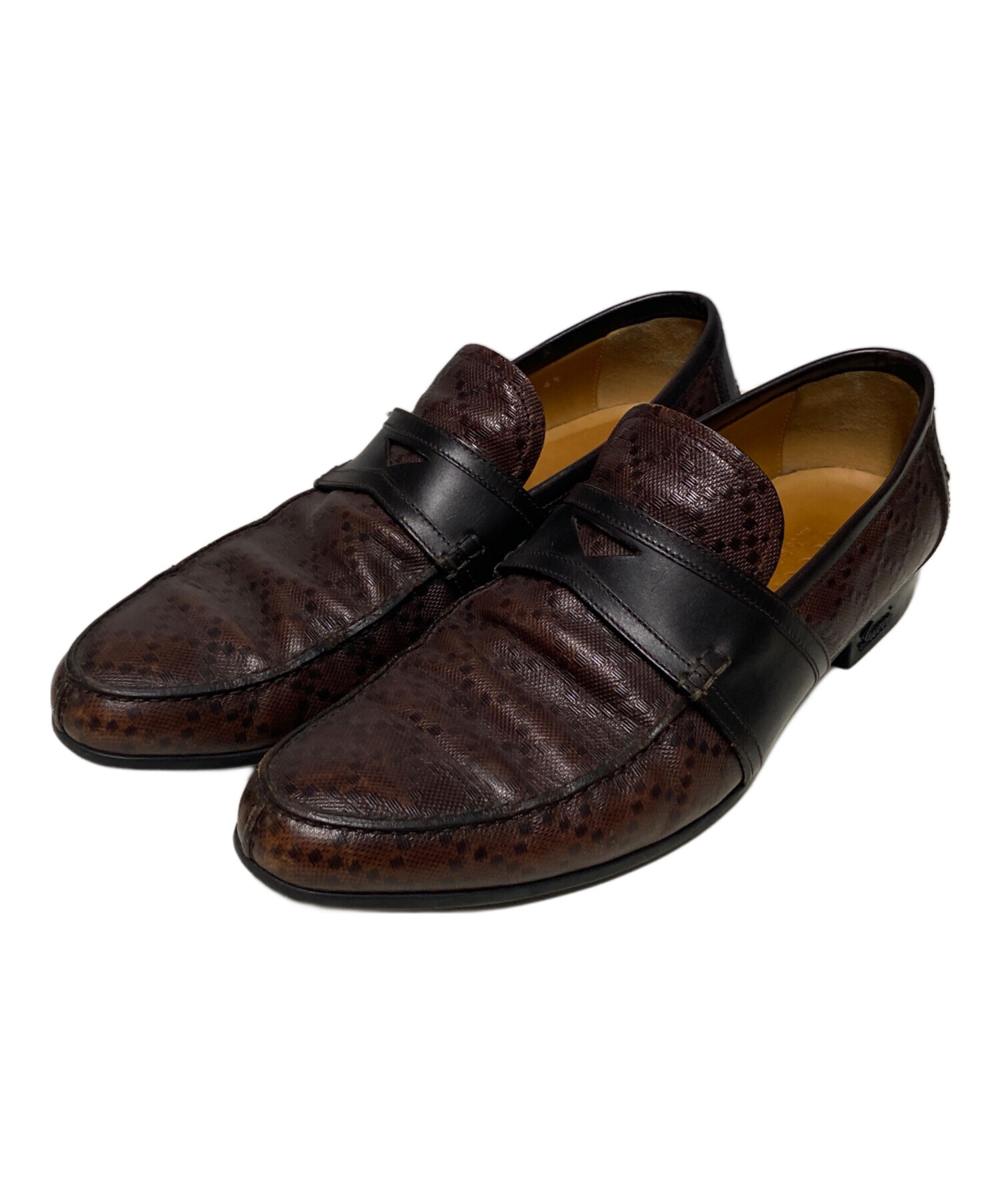 中古・古着通販】GUCCI (グッチ) ディアマンテ レザーコインローファー 