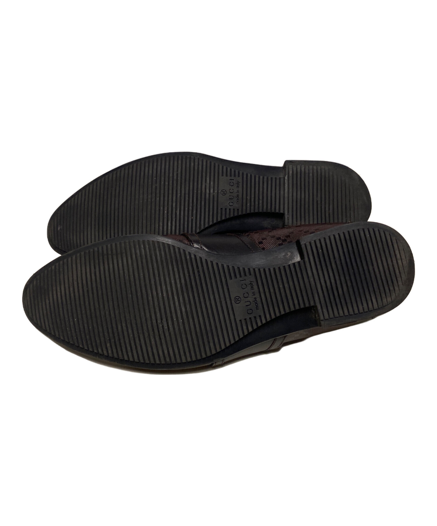 中古・古着通販】GUCCI (グッチ) ディアマンテ レザーコインローファー 