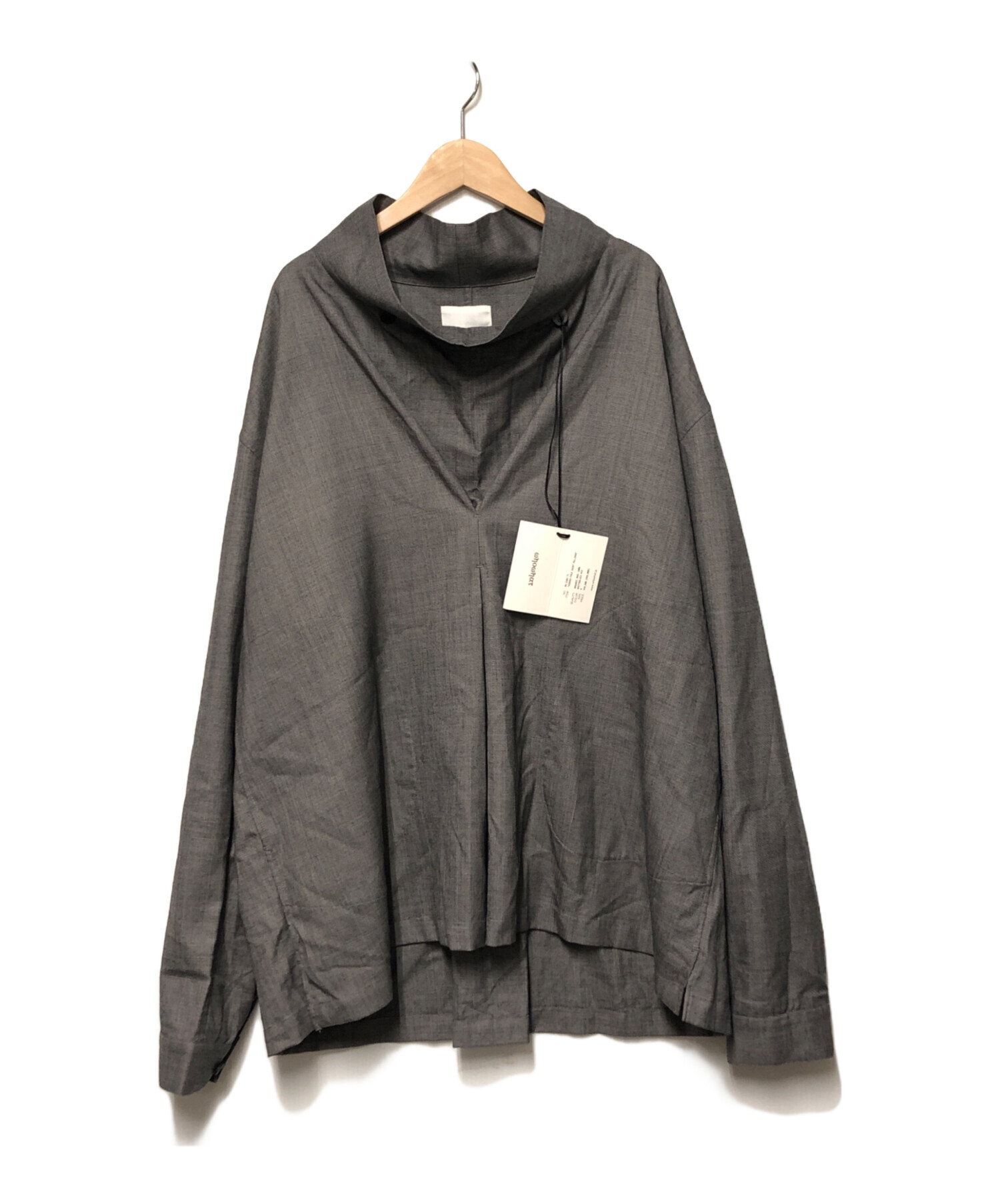 中古・古着通販】whowhat (フーワット) HIDDEN FOLD SHIRT PULLOVER 