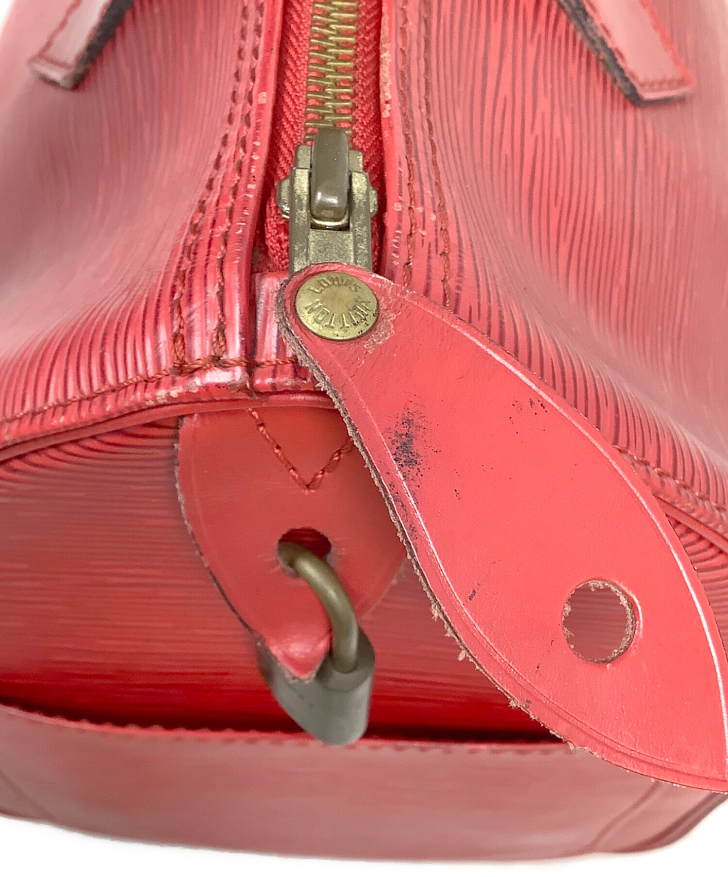 Louis Vuitton エピレザー ボストンバッグ レッド 中古・古着通販】LOUIS VUITTON (ルイ ヴィトン) ボストンバッグ