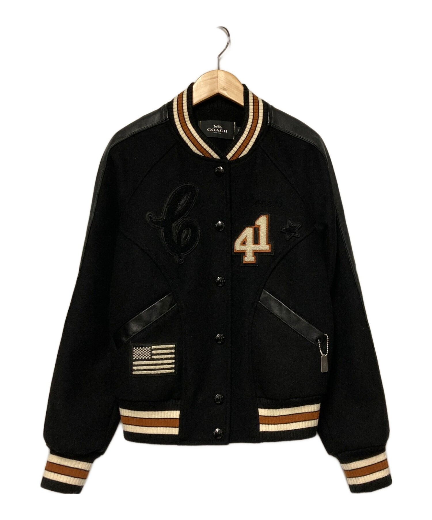 中古・古着通販】COACH (コーチ) レザーサイドラインメルトン