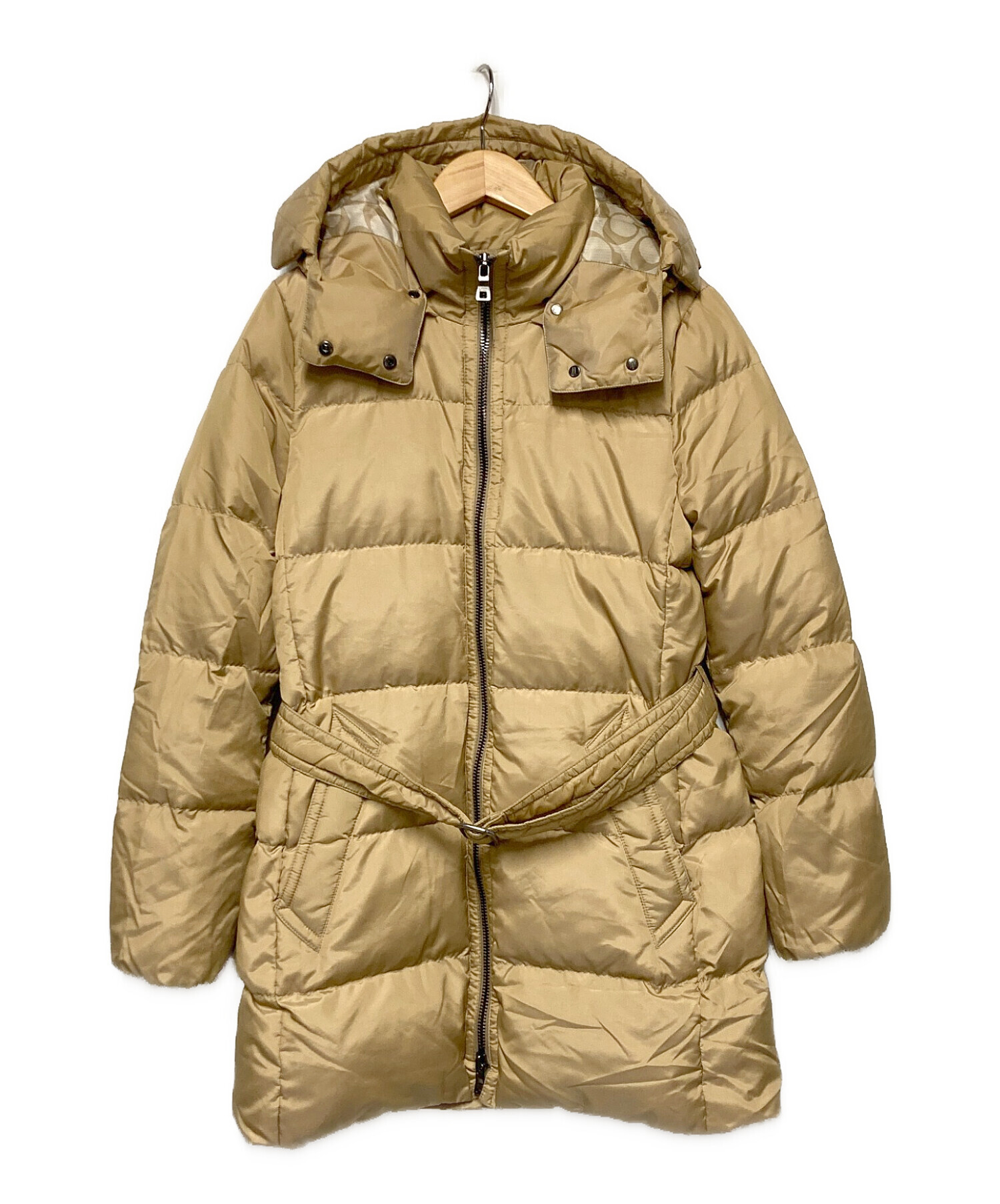 中古・古着通販】COACH (コーチ) ダックダウンコート ベージュ サイズ 