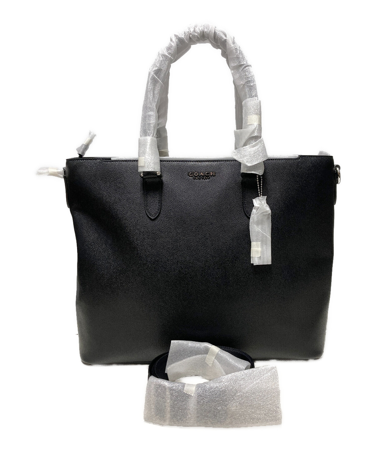 COACH トートバッグ ビジネスバッグ ブラック レザー A4 コーチ ファッション通販 ファッション COACH コーチ レザー トートバッグ 黒