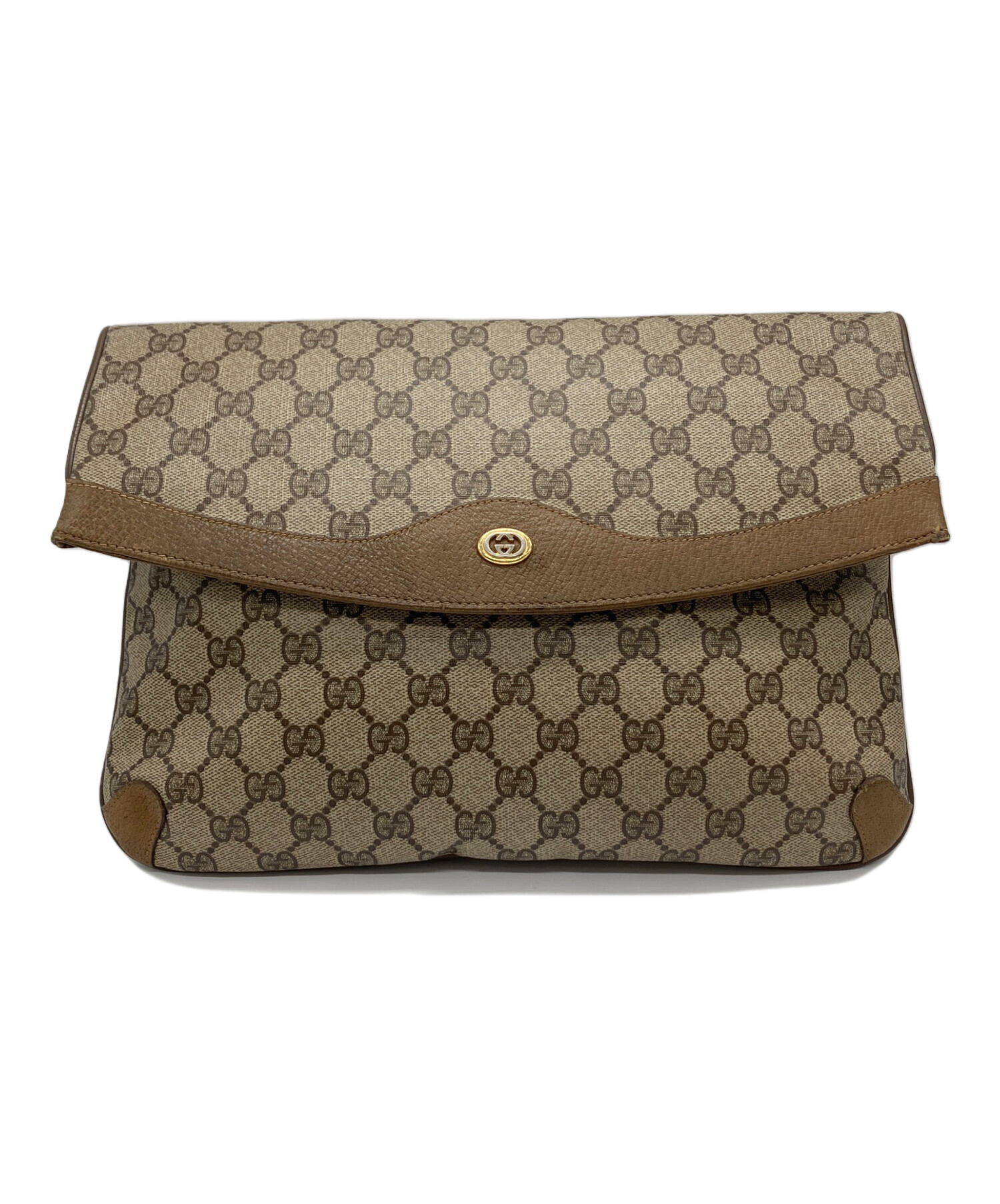 中古・古着通販】GUCCI (グッチ) クラッチバッグ ブラウン｜ブランド