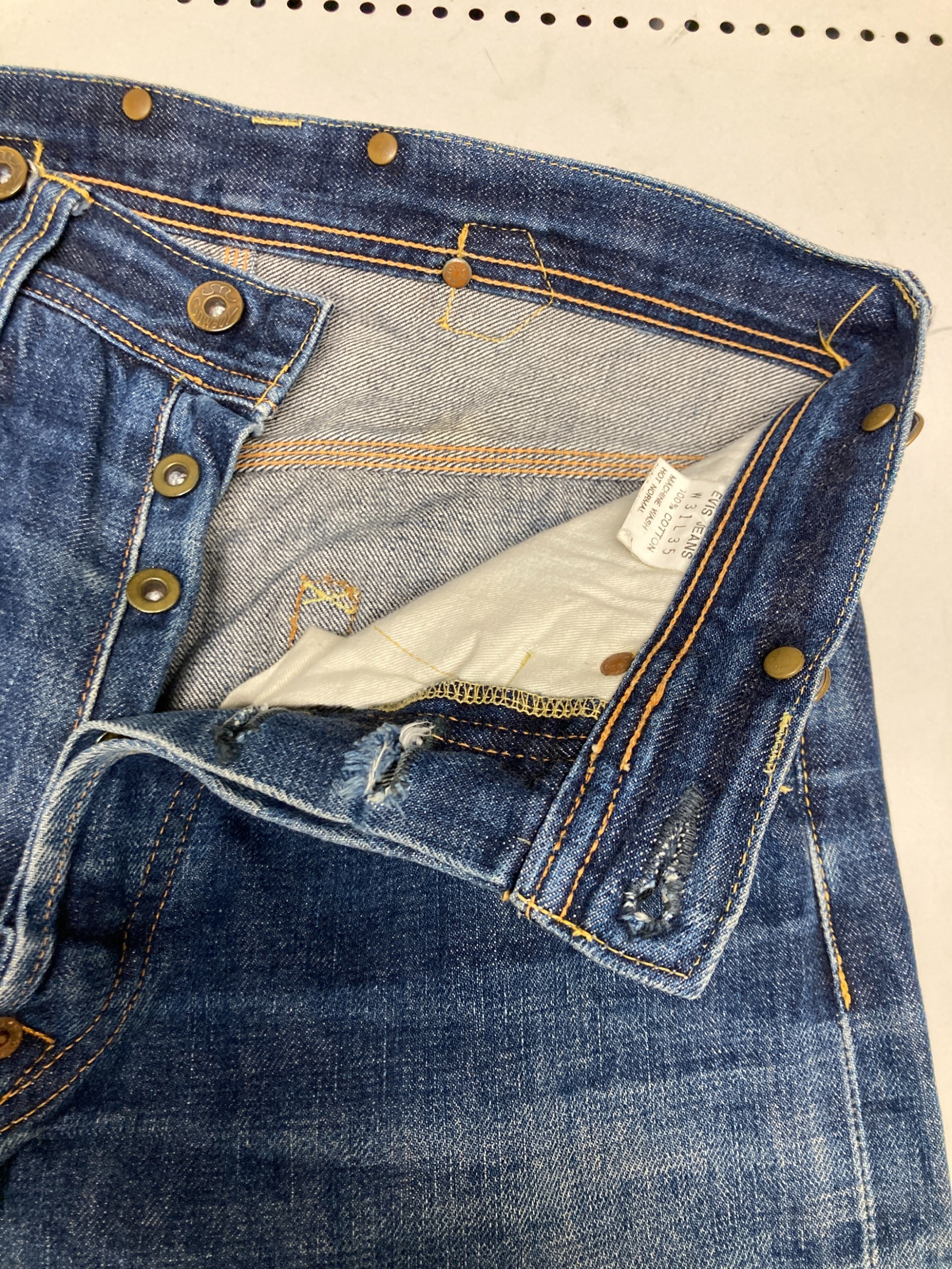 中古・古着通販】EVISU (エビス) シンチバックデニムパンツ インディゴ