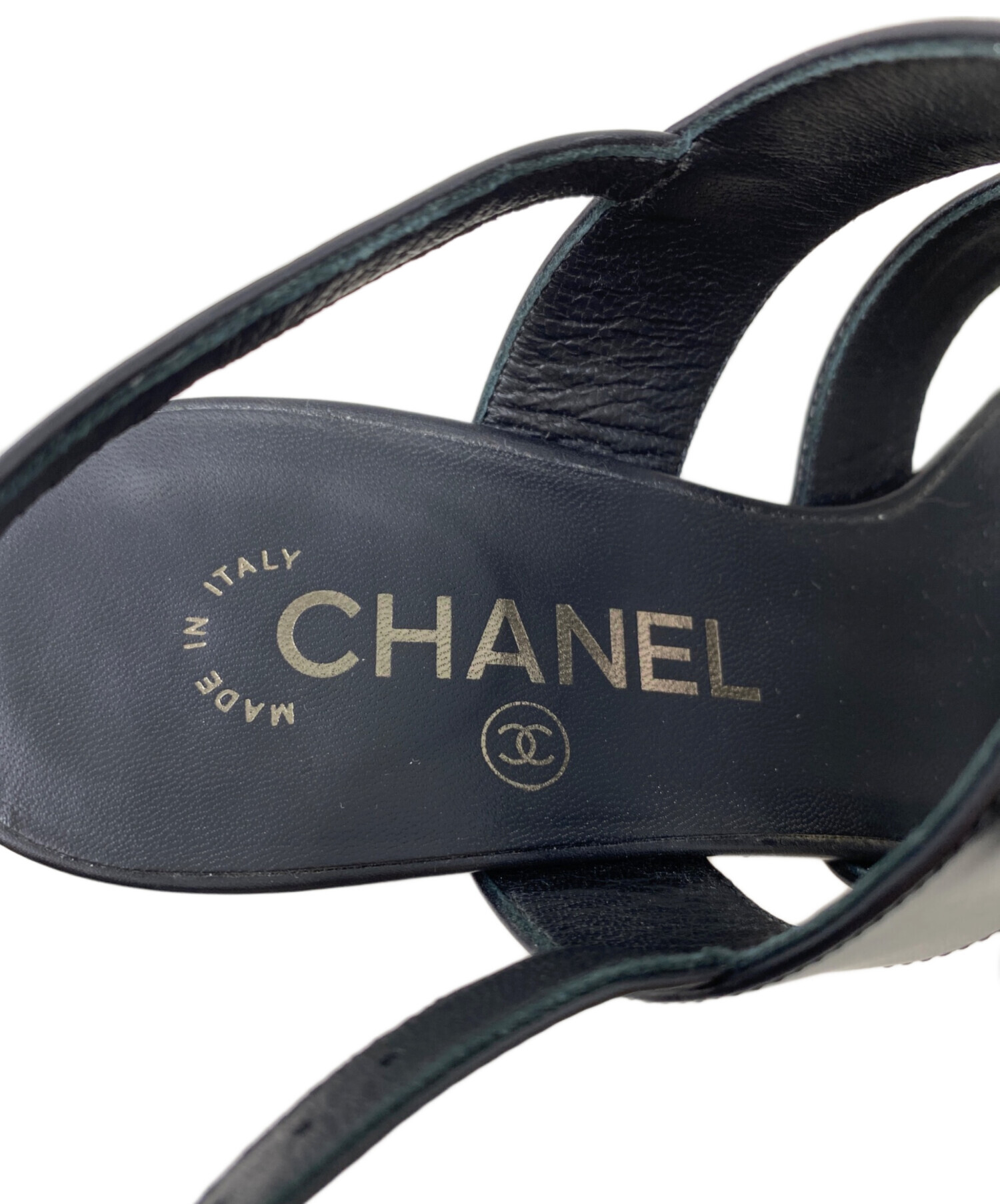 中古・古着通販】CHANEL (シャネル) ココマーク ターンロック レザー 