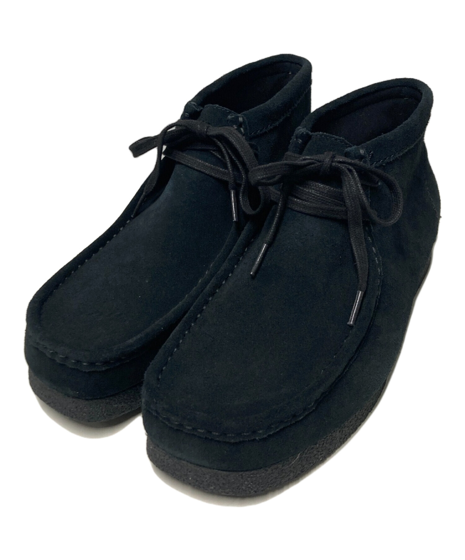 中古・古着通販】CLARKS (クラークス) ワラビーブーツ ブラック サイズ 