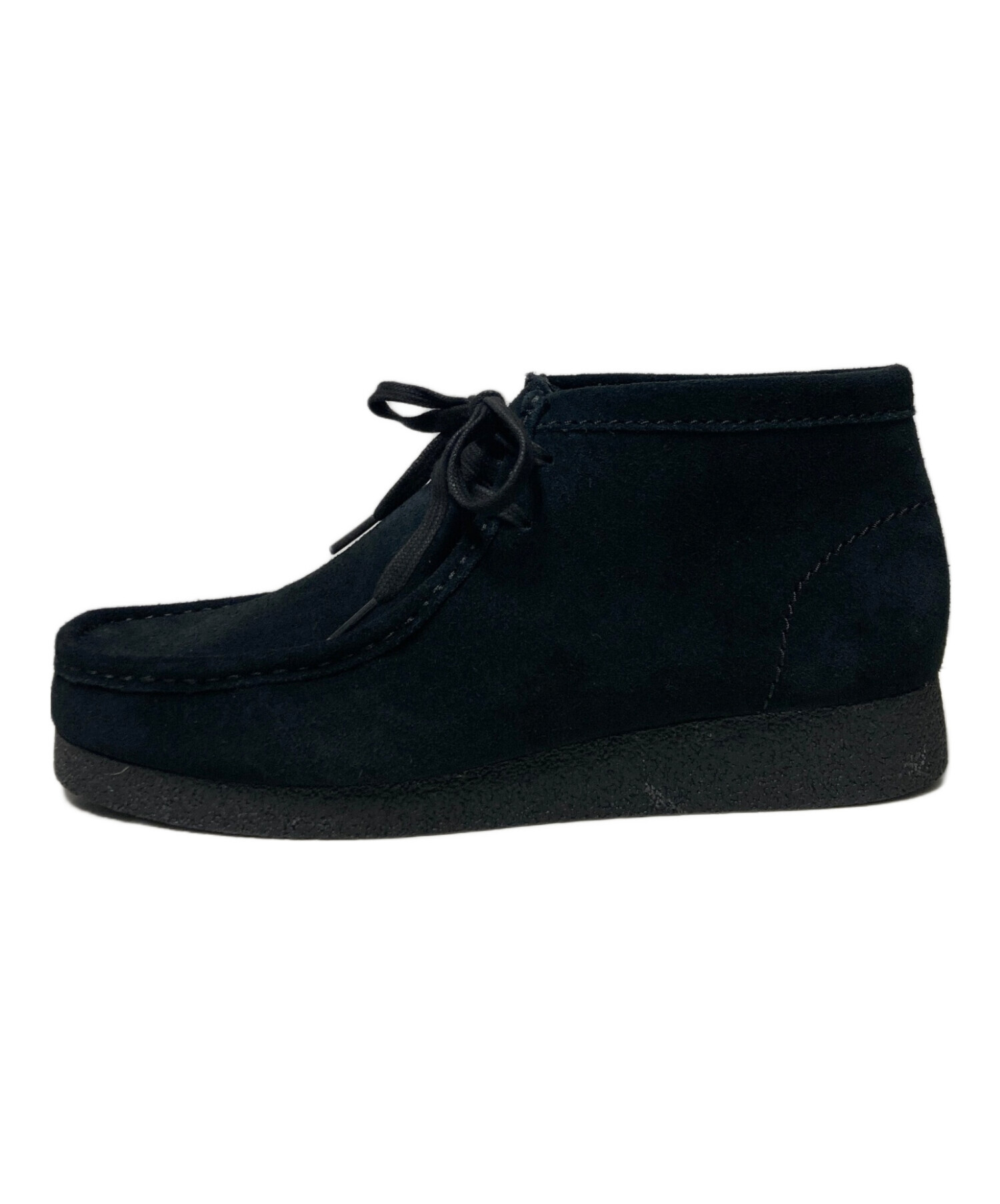 中古・古着通販】CLARKS (クラークス) ワラビーブーツ ブラック サイズ 