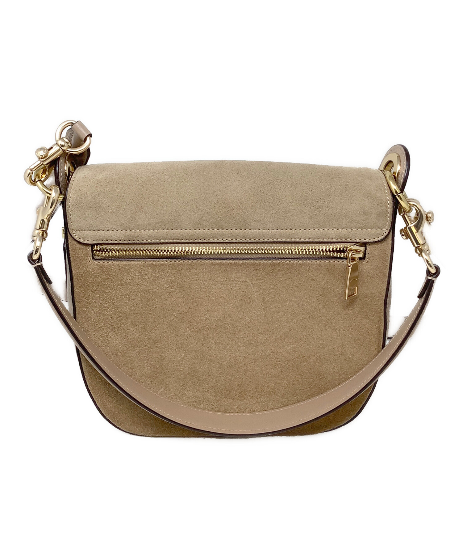 COACH コーチ ショルダーバッグ 2wayクレオ ブラウン レザー スエード