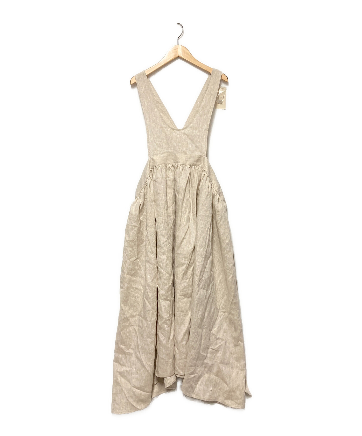 SM2 立川限定 サマンサモスモス リネンエプロンワンピース オフ