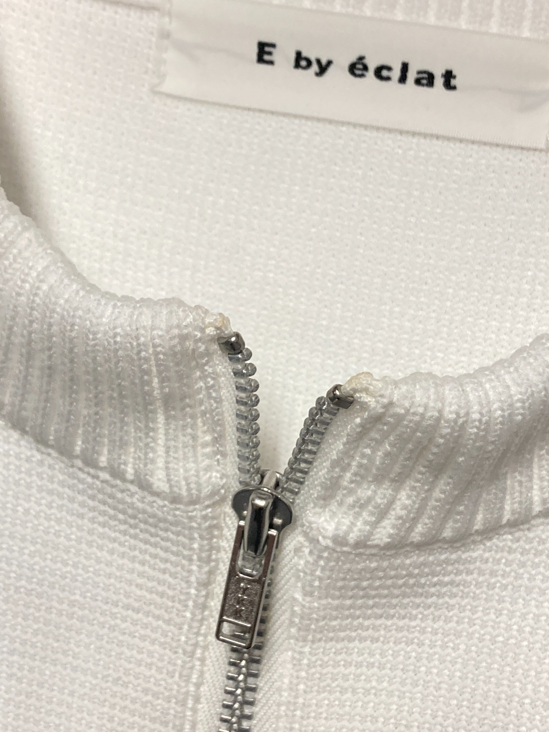 中古・古着通販】E by eclat (イーバイエクラ) ミラノリブZIPブルゾン 