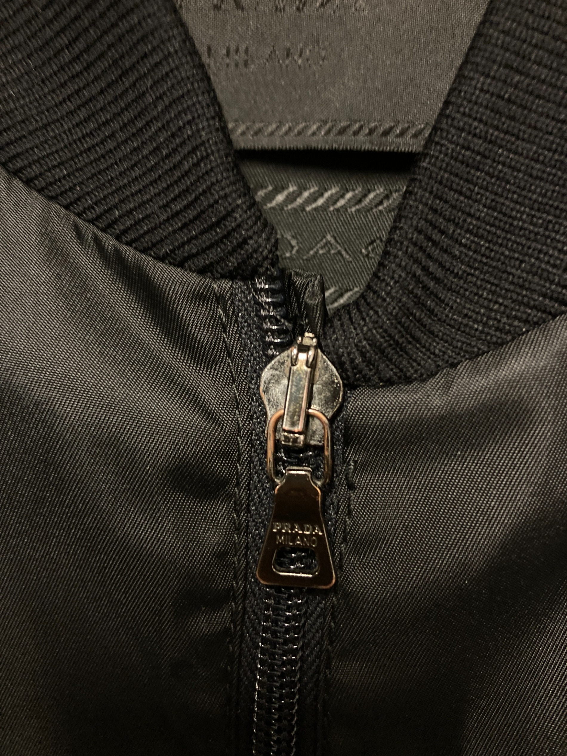 中古・古着通販】PRADA (プラダ) 10AW MA-1ジャケット ブラック サイズ