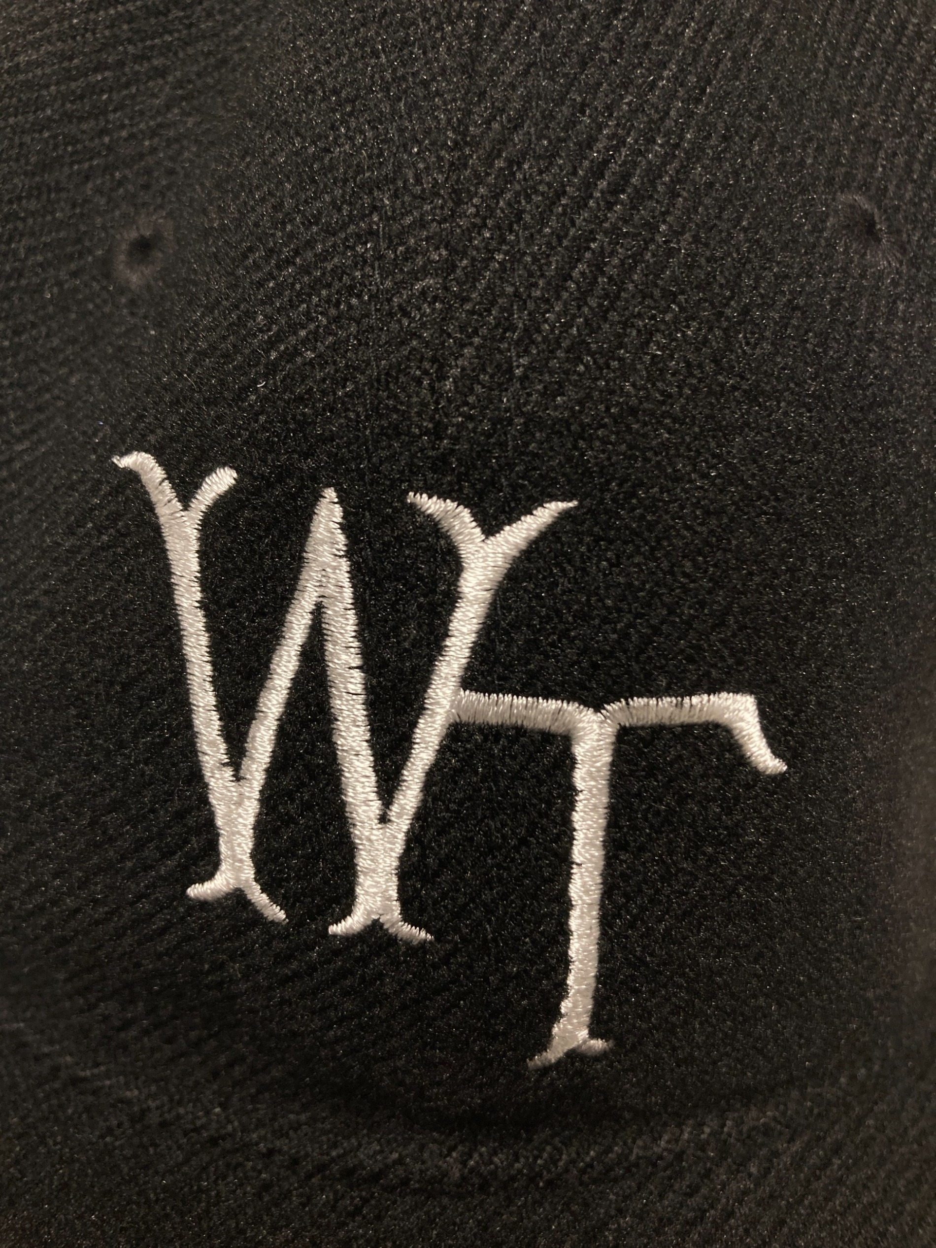 WTAPS ブラックキャップ WTロゴ刺繍 WTAPS ブラック キャップ Fサイズ