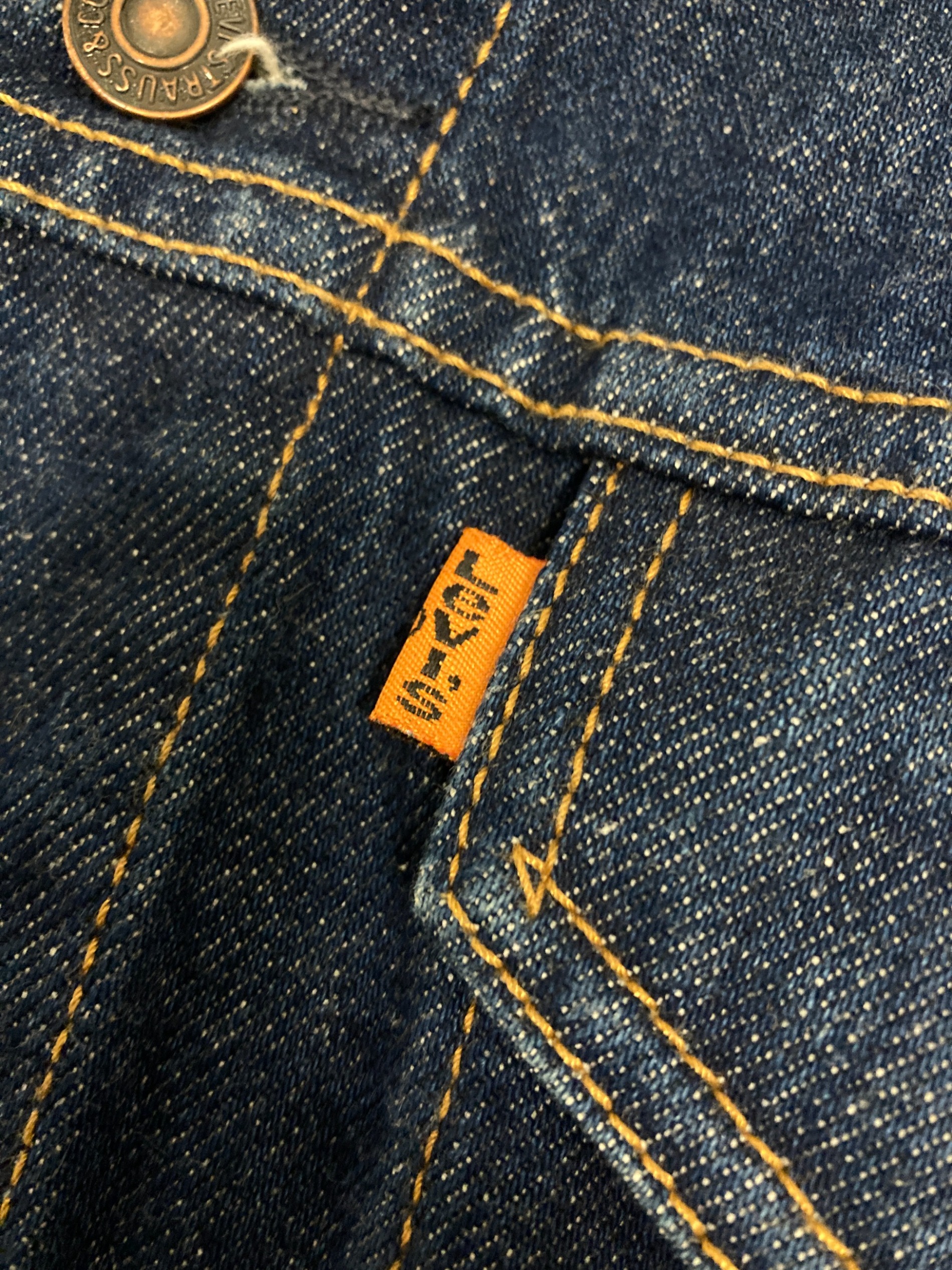 中古・古着通販】LEVI'S (リーバイス) デニムジャケット / オレンジ